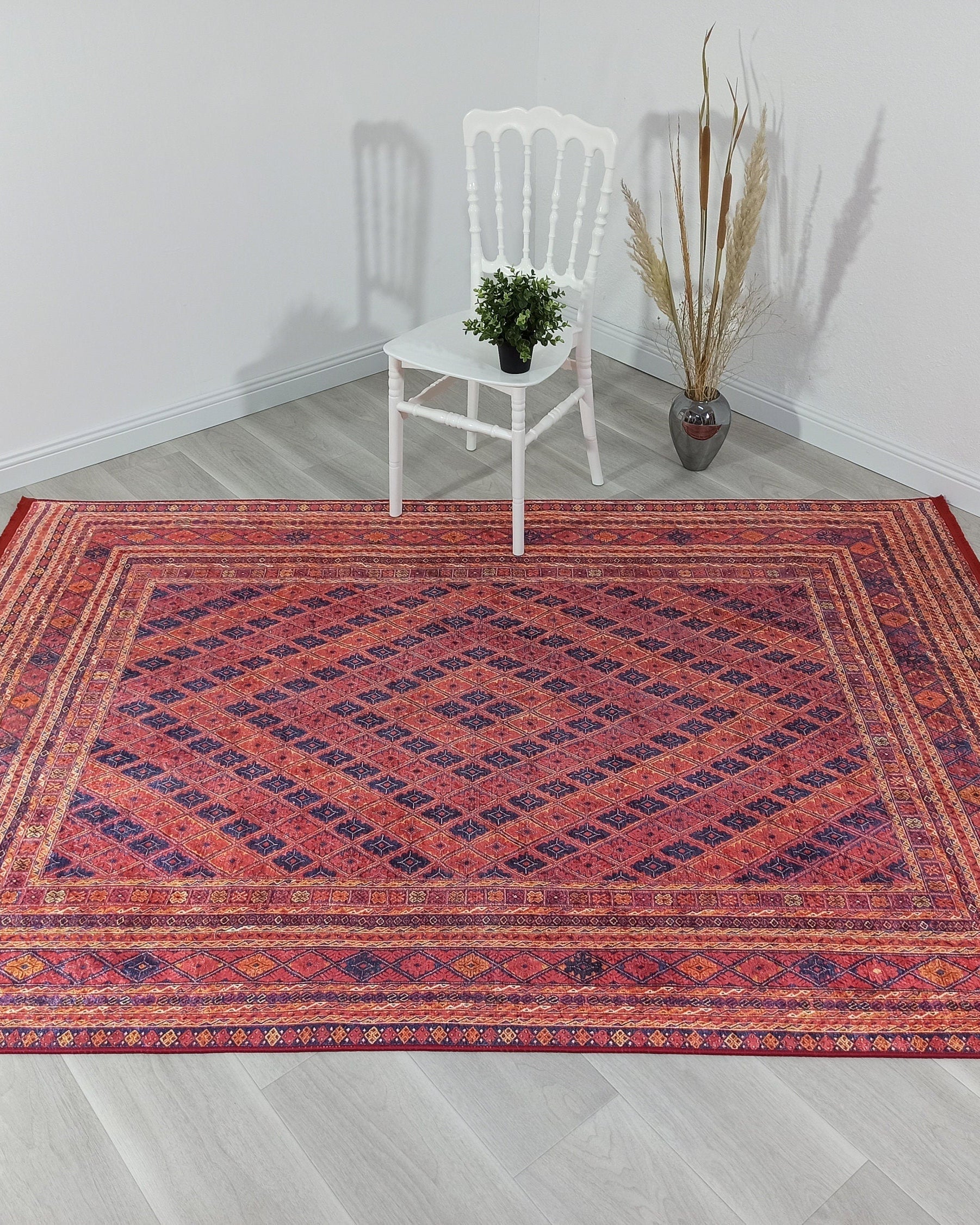 Elda Turkish Red Vintage Rug