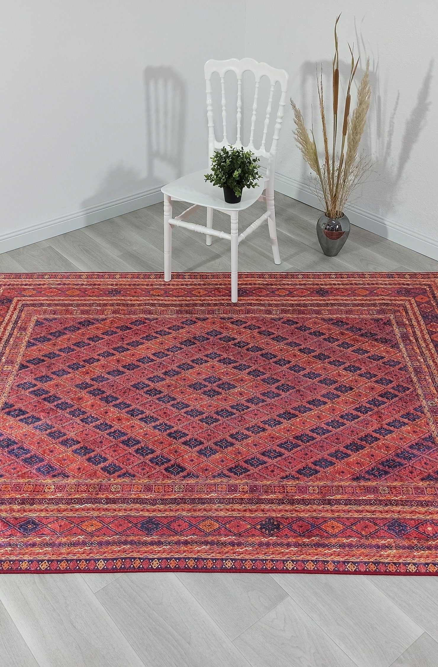 Elda Turkish Red Vintage Rug