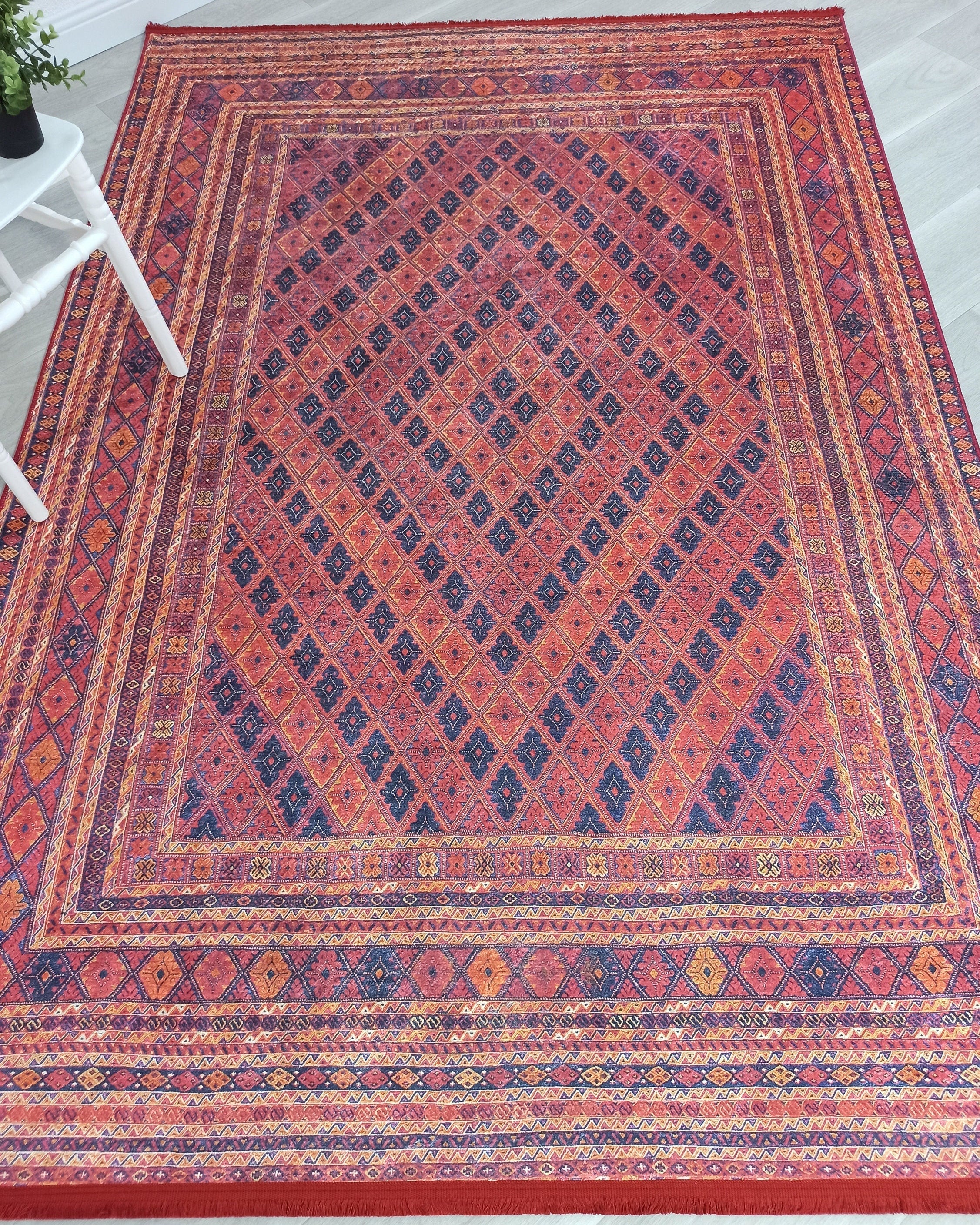 Elda Turkish Red Vintage Rug