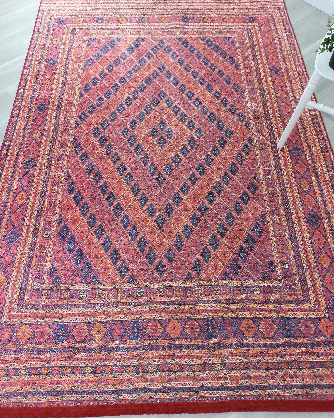 Elda Turkish Red Vintage Rug