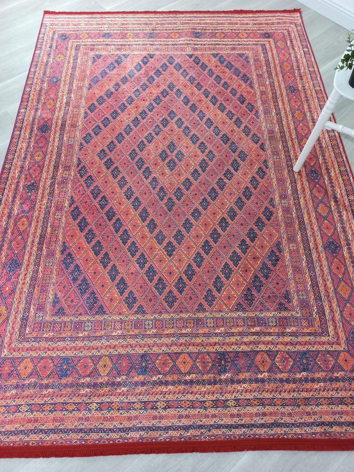Elda Turkish Red Vintage Rug