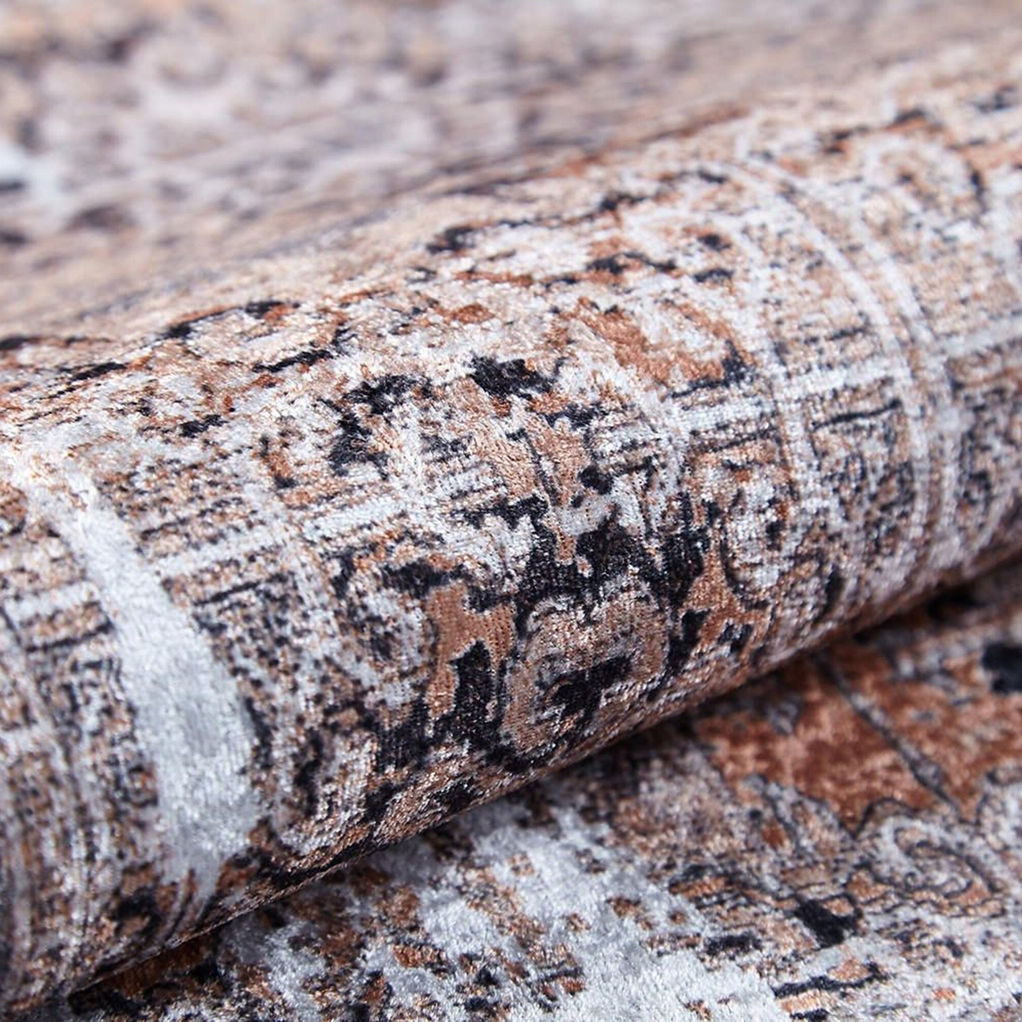 Elia Distressed Turkish Neutral Beige & Blush Rug