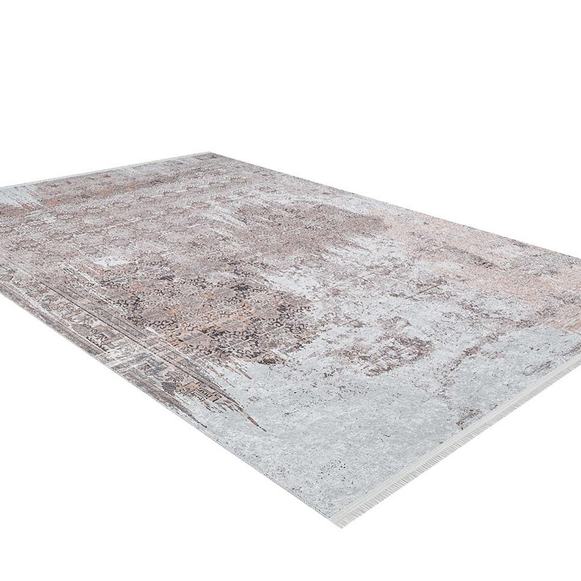 Elia Distressed Turkish Neutral Beige & Blush Rug