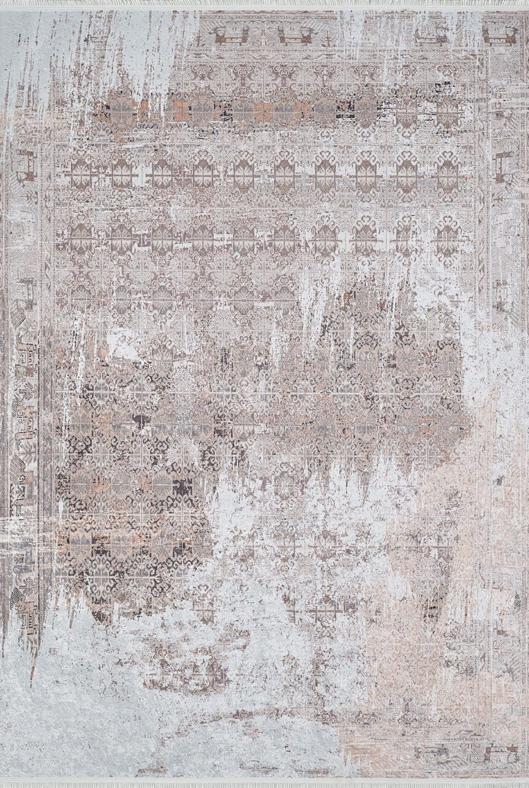 Elia Distressed Turkish Neutral Beige & Blush Rug