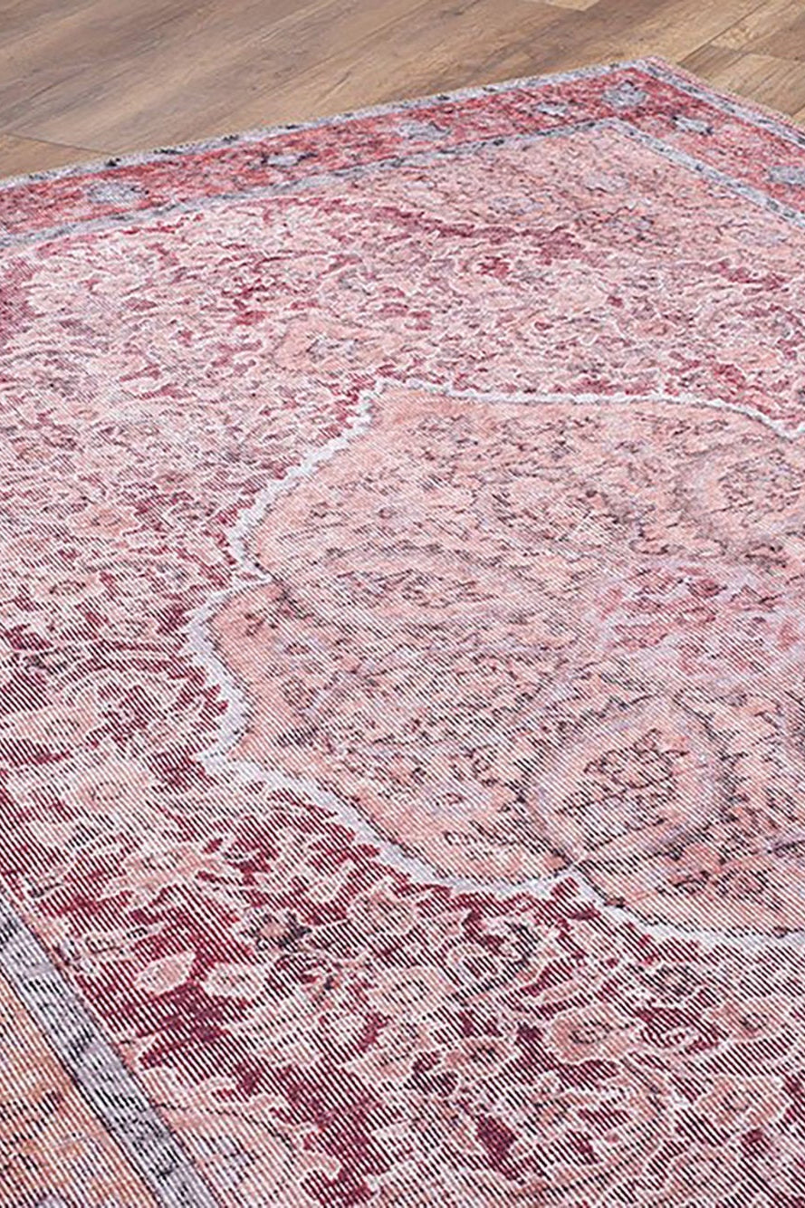 Ella Shabby Chic Oriental Pink Area Rug