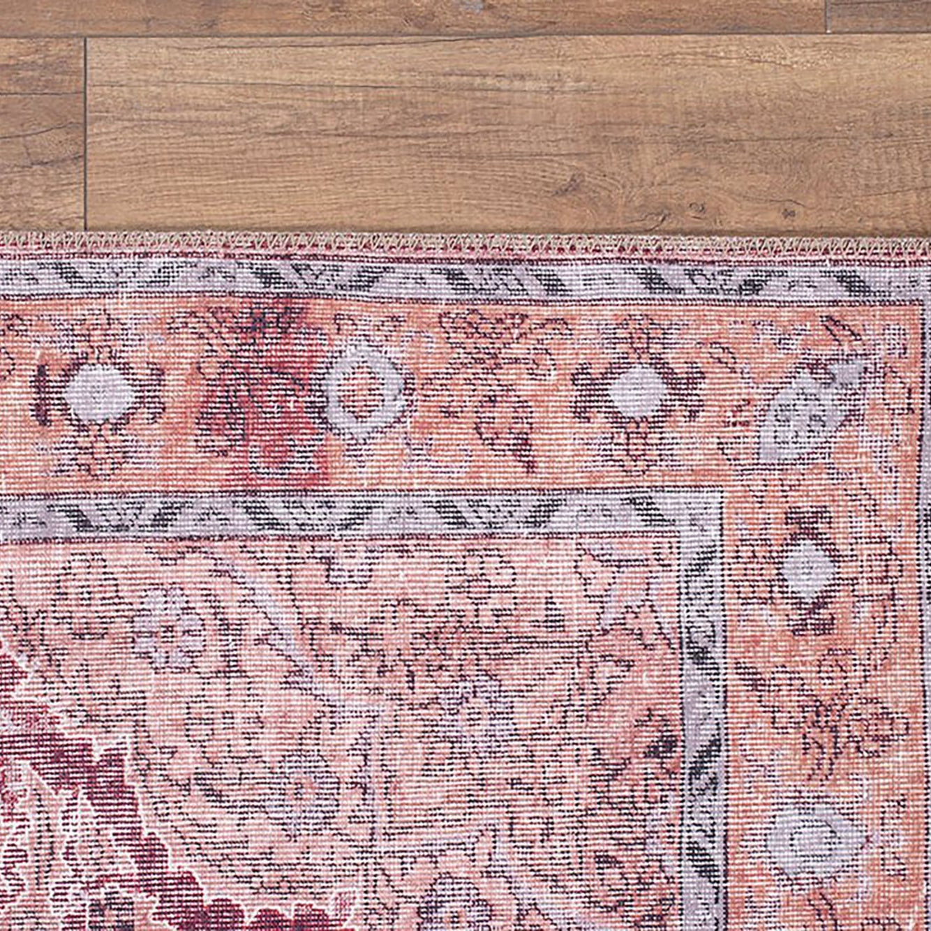 Ella Shabby Chic Oriental Pink Area Rug