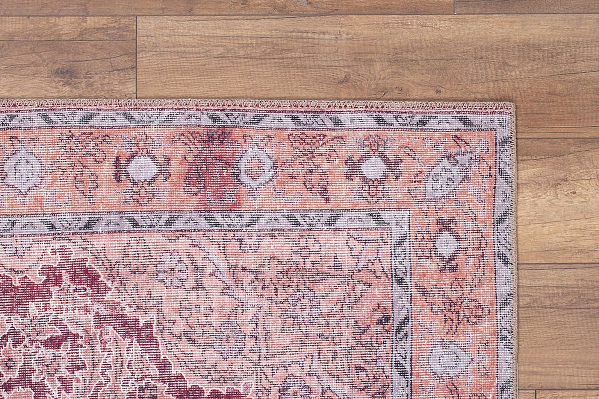 Ella Shabby Chic Oriental Pink Area Rug