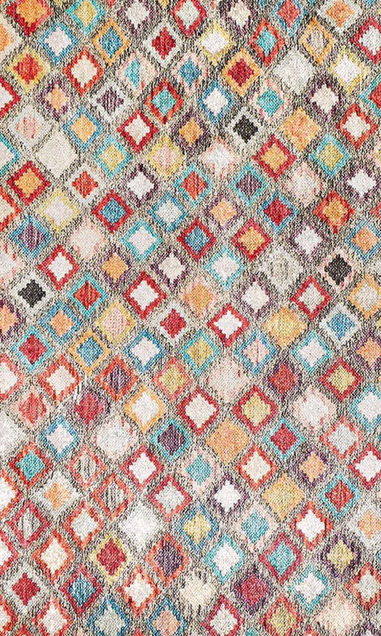 Emel Turkish Colorful Kilim Rug