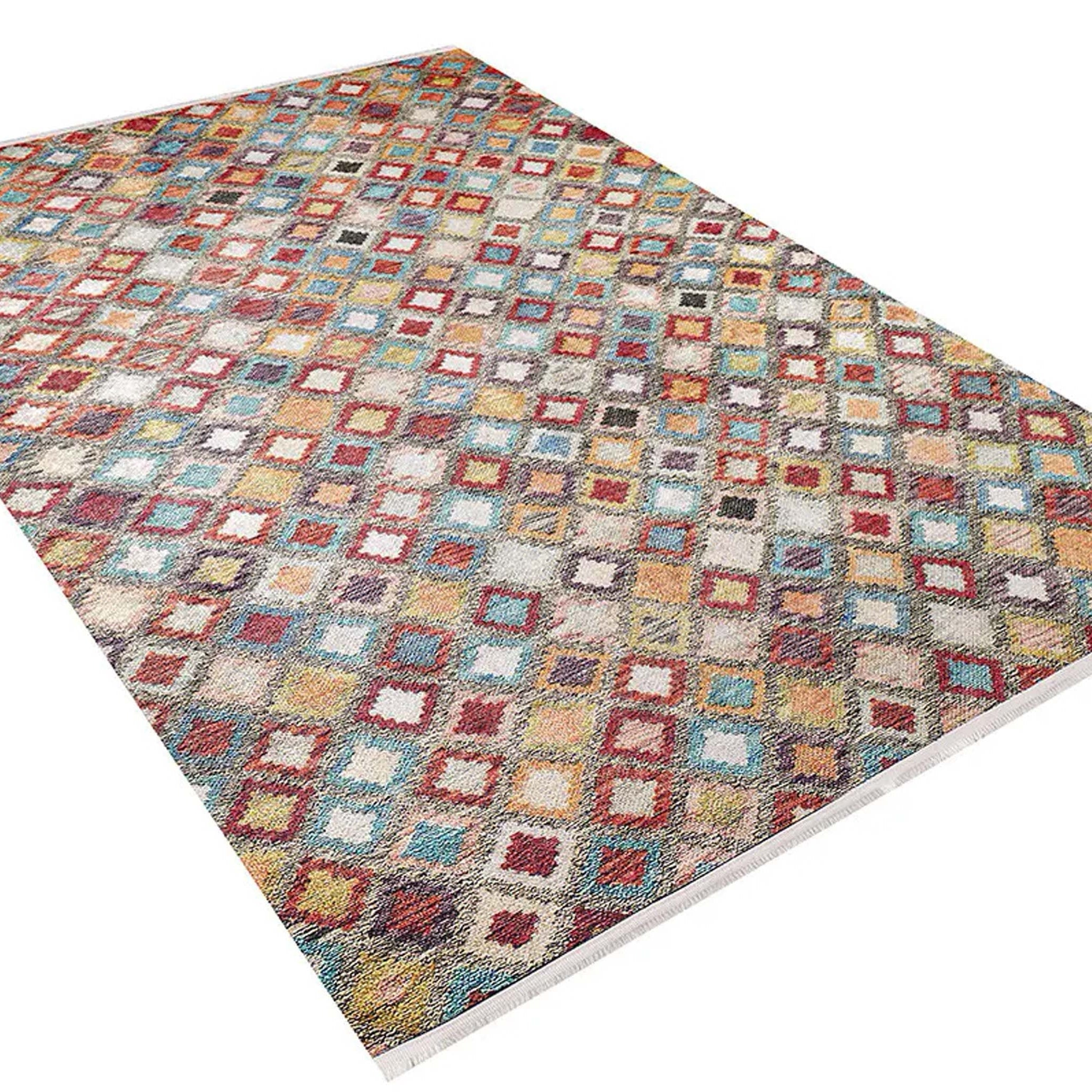Emel Turkish Colorful Kilim Rug