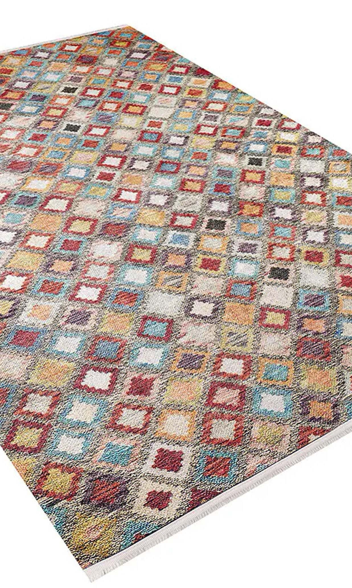 Emel Turkish Colorful Kilim Rug