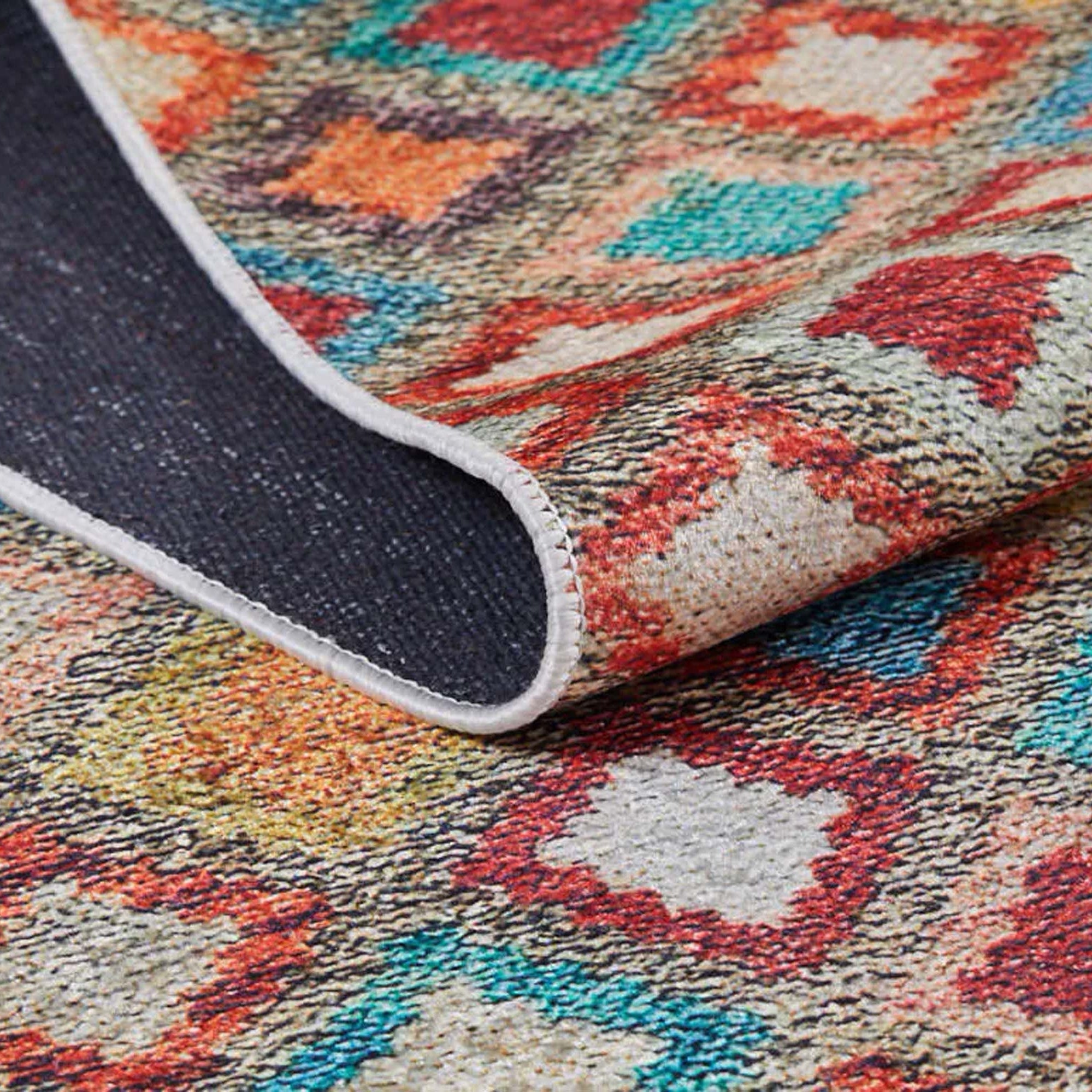 Emel Turkish Colorful Kilim Rug