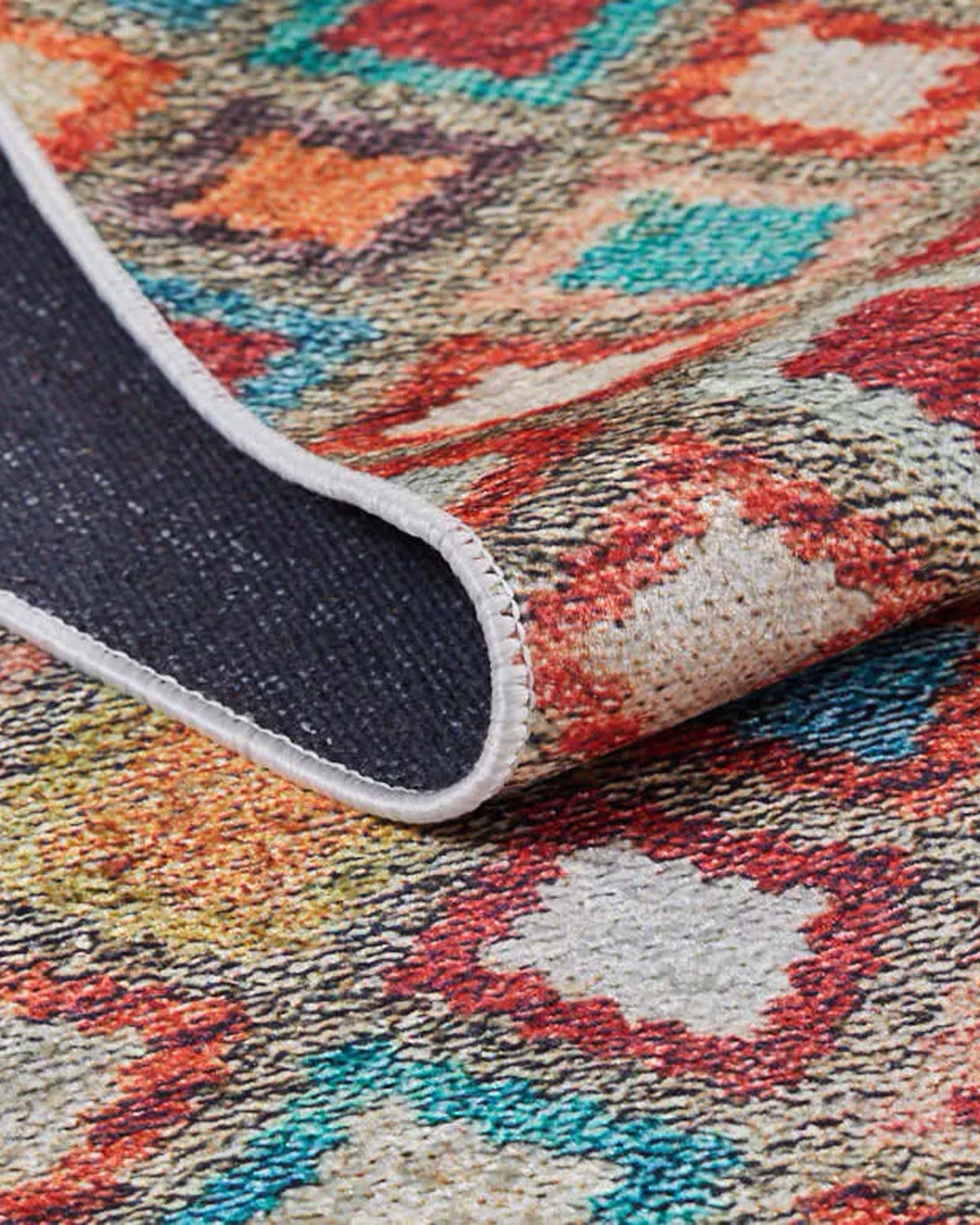 Emel Turkish Colorful Kilim Rug