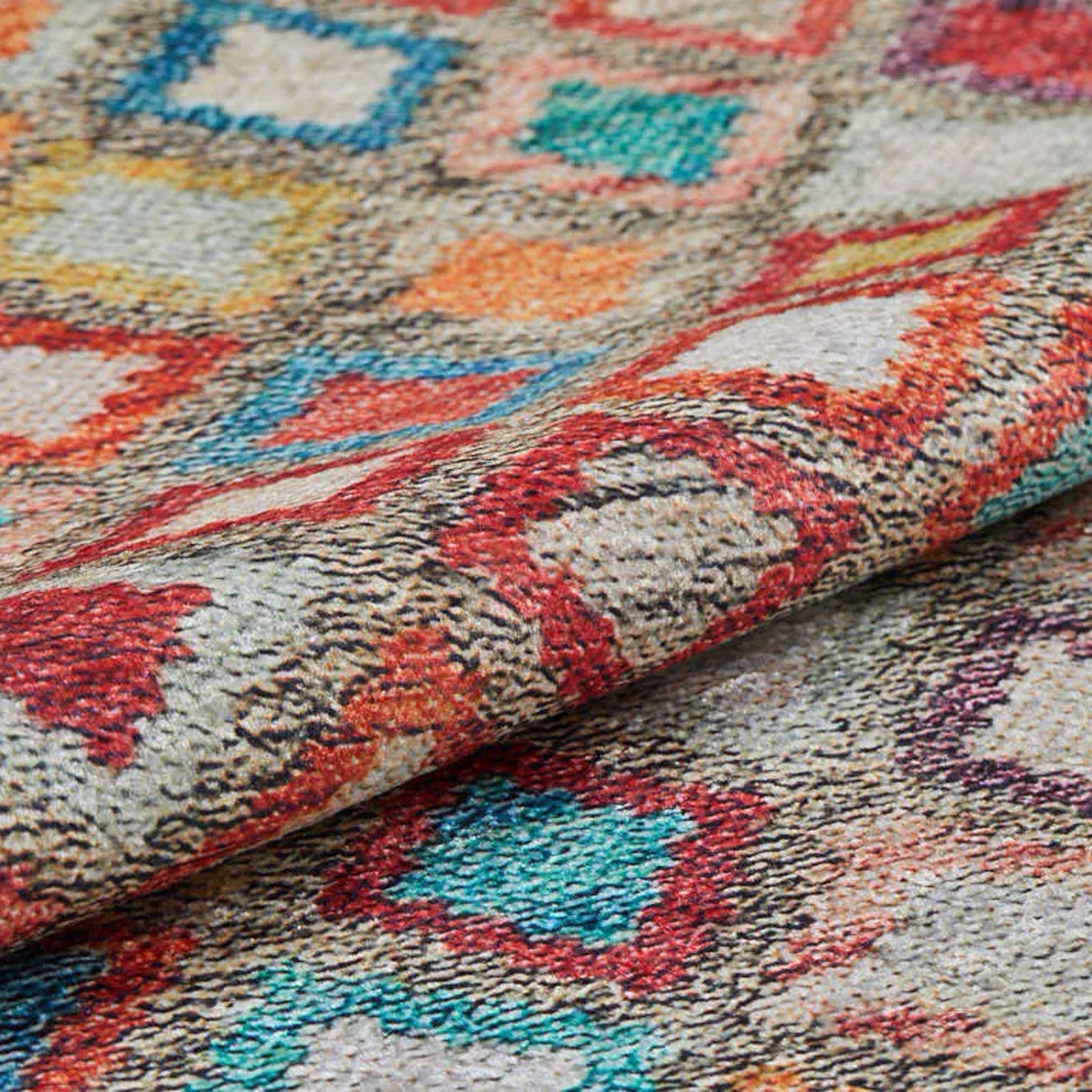 Emel Turkish Colorful Kilim Rug