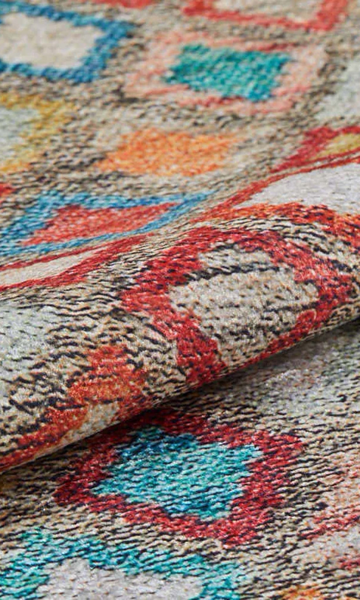 Emel Turkish Colorful Kilim Rug