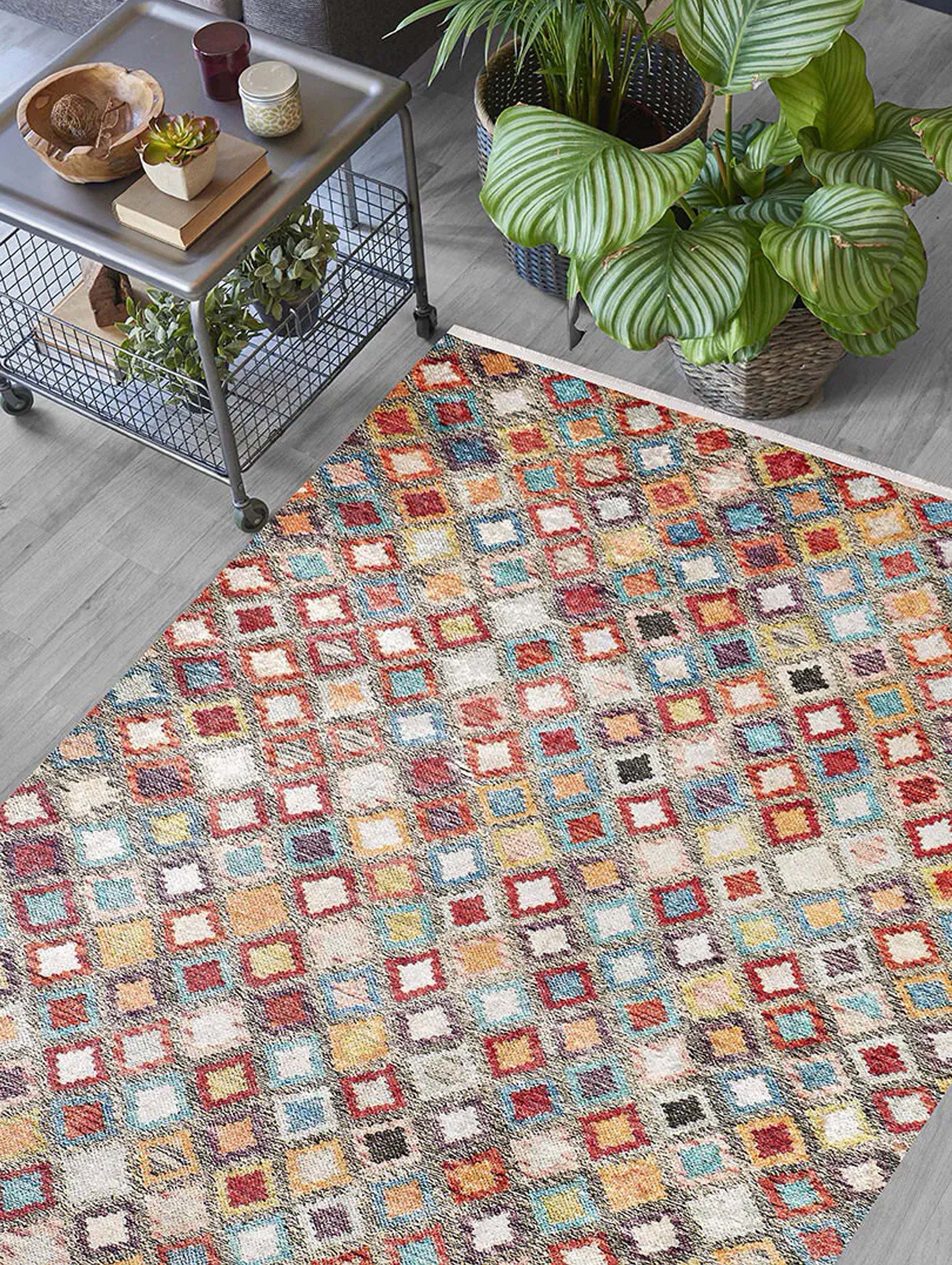 Emel Turkish Colorful Kilim Rug