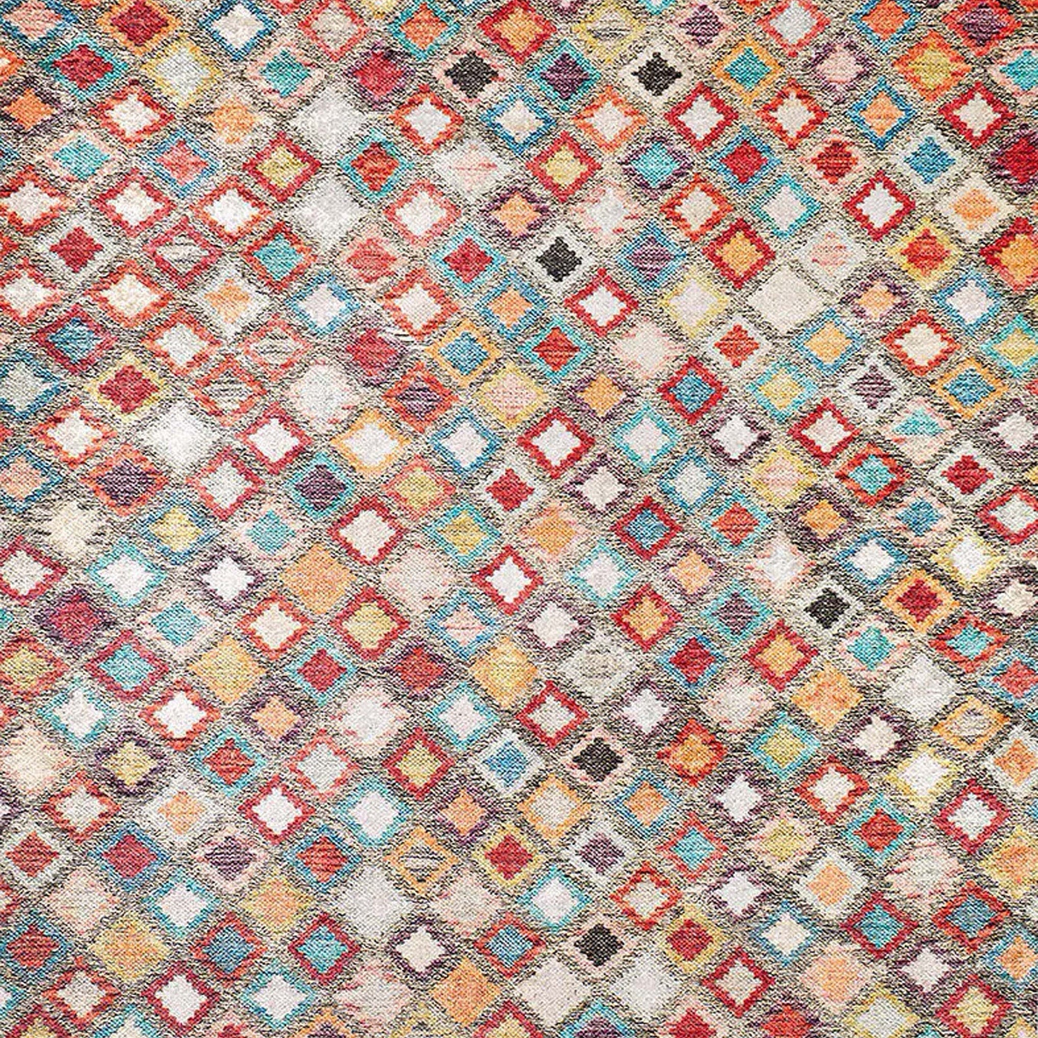 Emel Turkish Colorful Kilim Rug