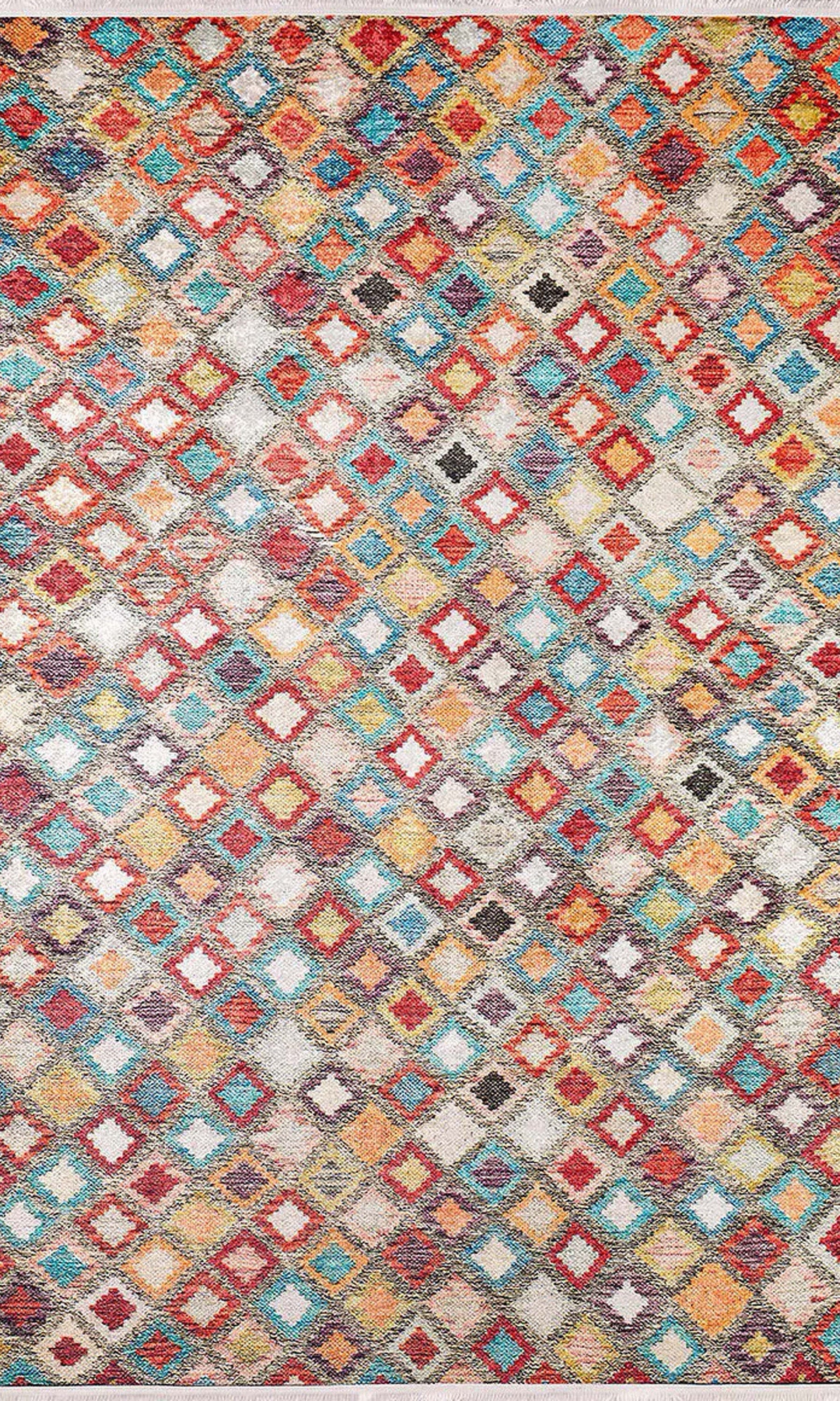 Emel Turkish Colorful Kilim Rug
