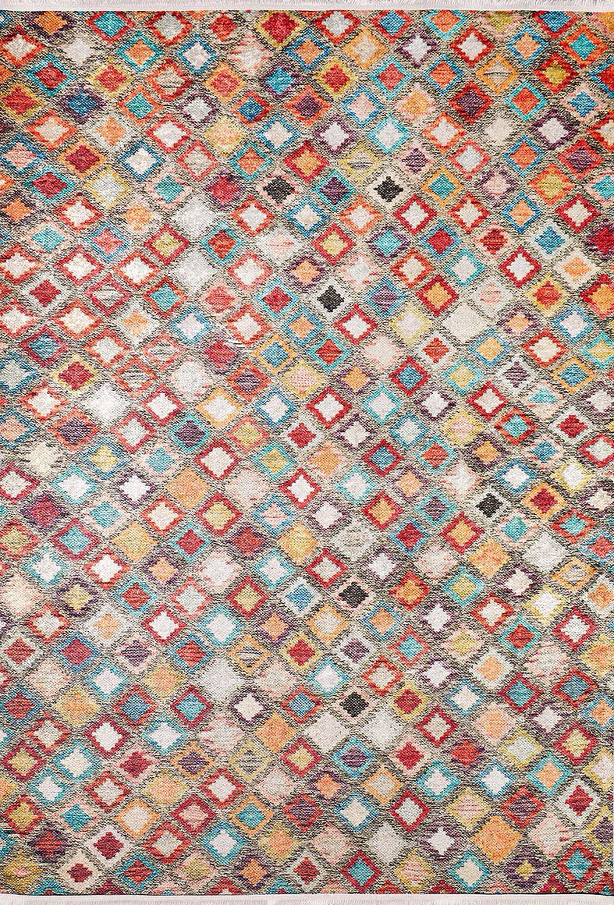 Emel Turkish Colorful Kilim Rug