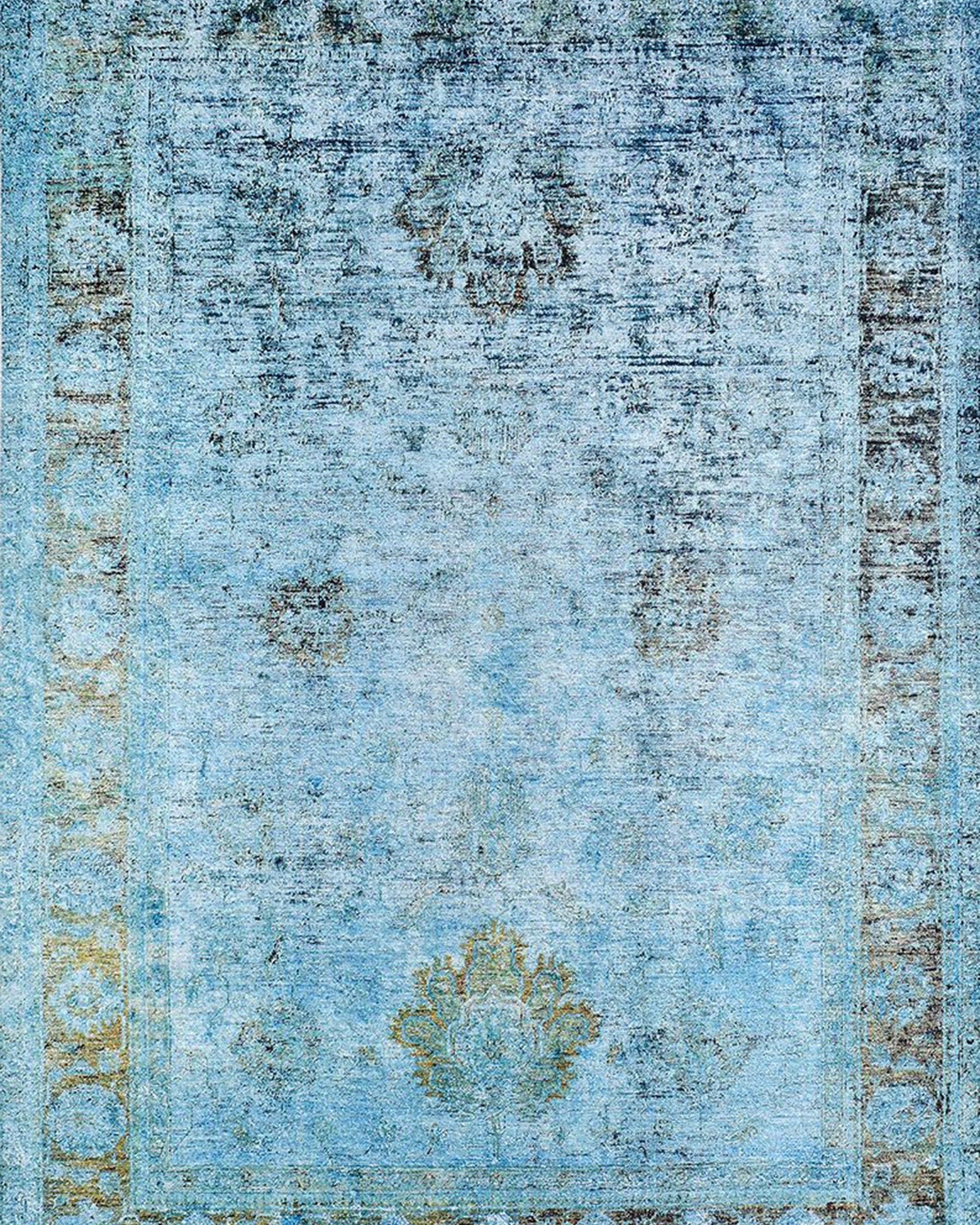 Emma Turkish Light Blue Oushak Rug