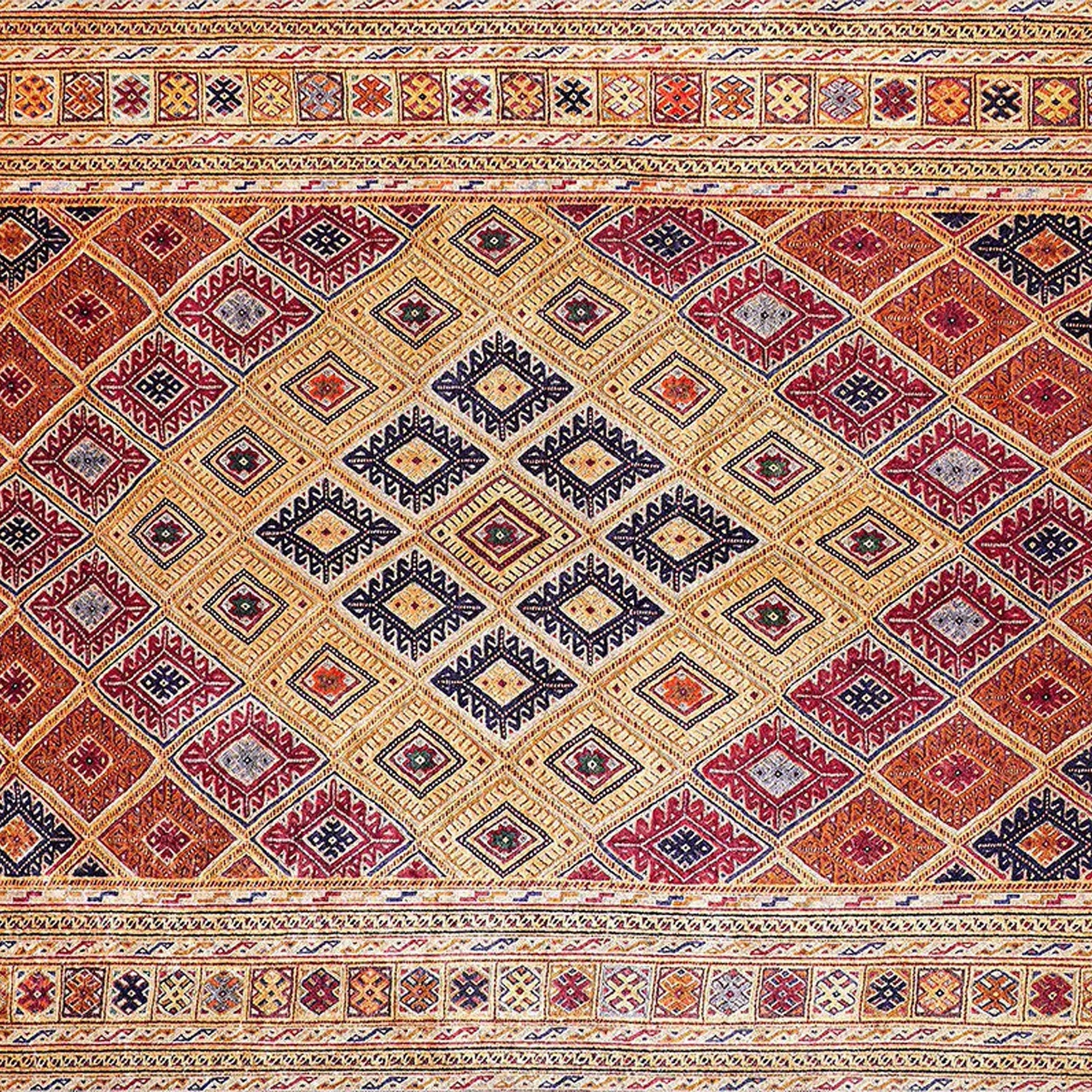 Emra Turkish Kilim Muted Orange Rug