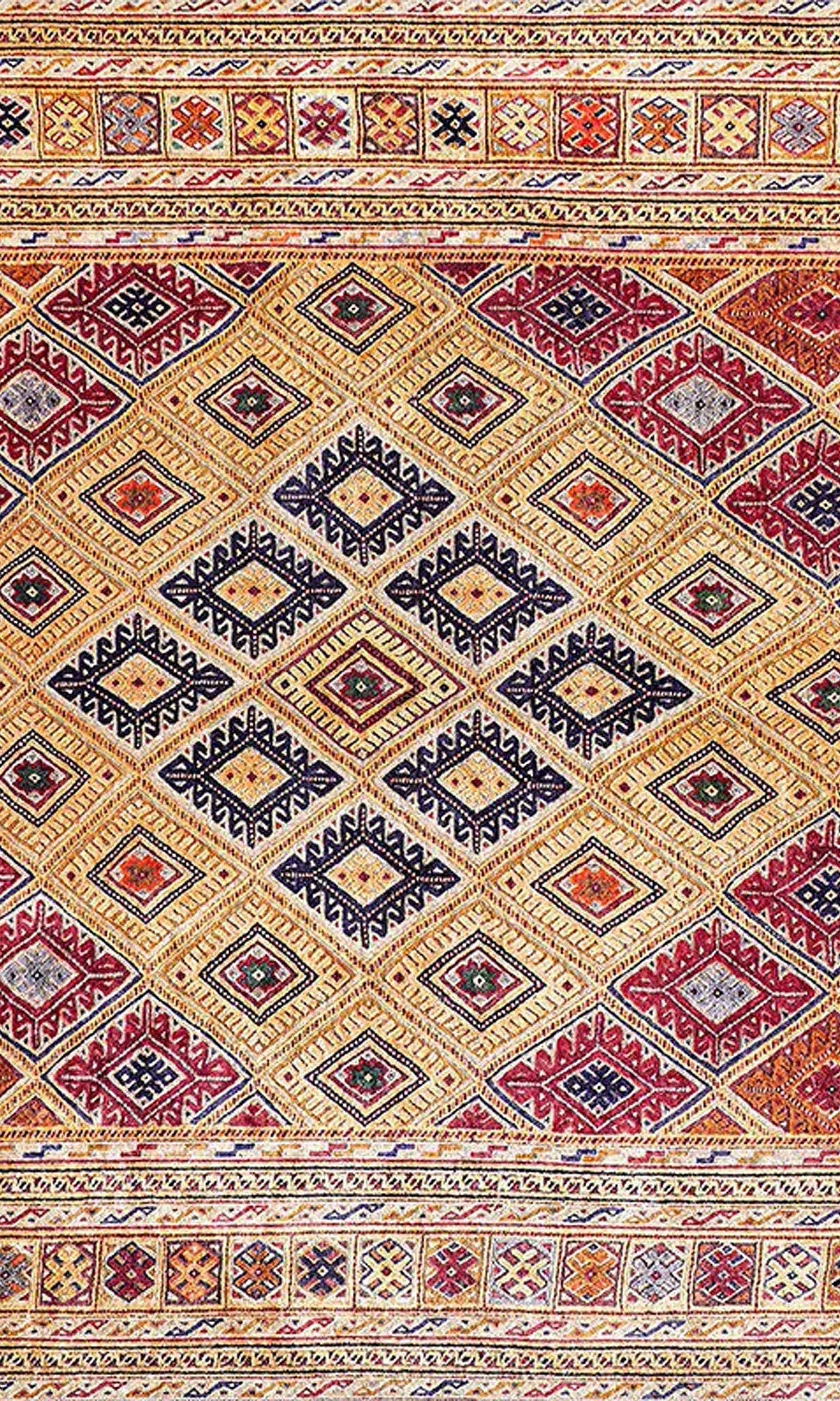 Emra Turkish Kilim Muted Orange Rug