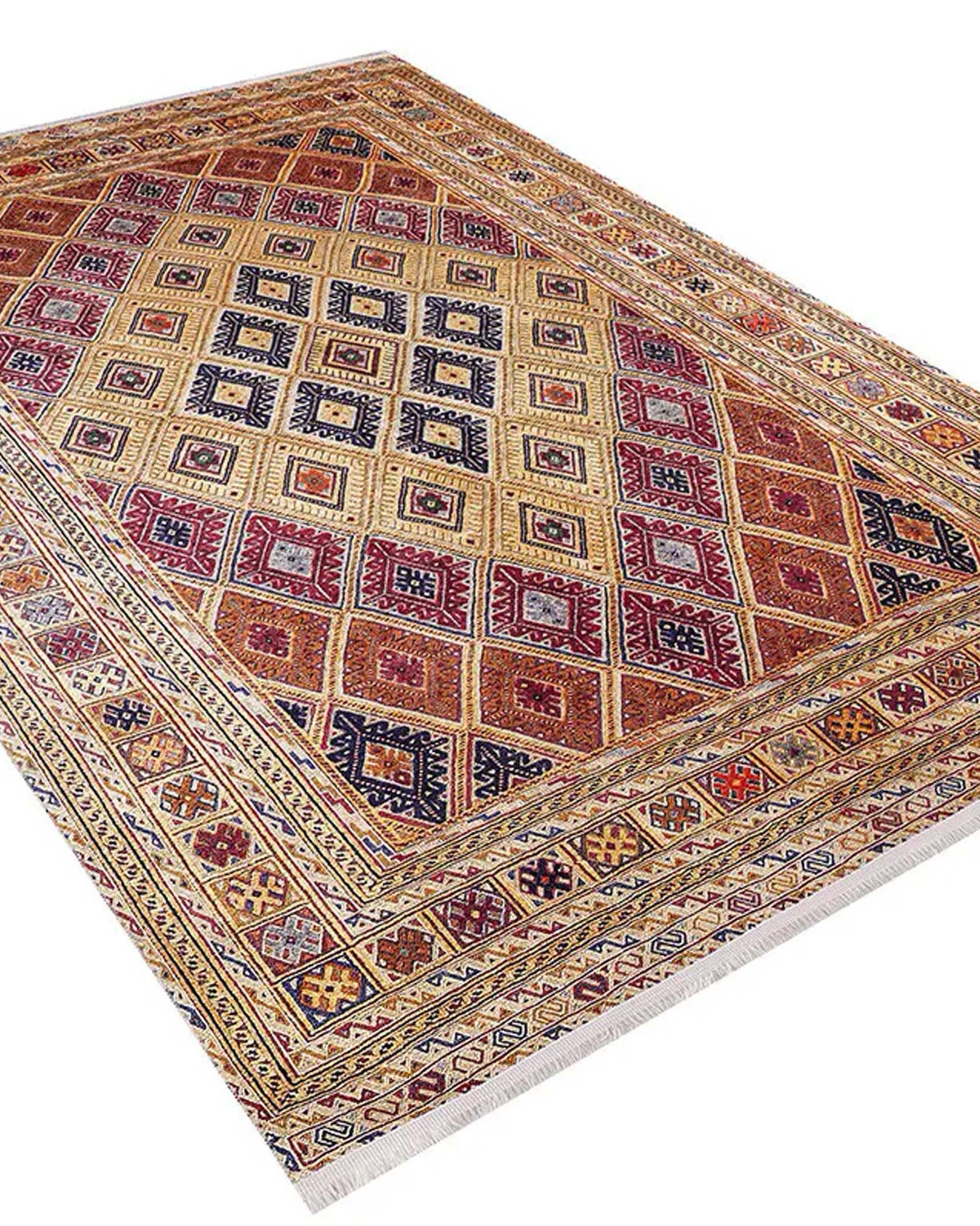 Emra Turkish Kilim Muted Orange Rug