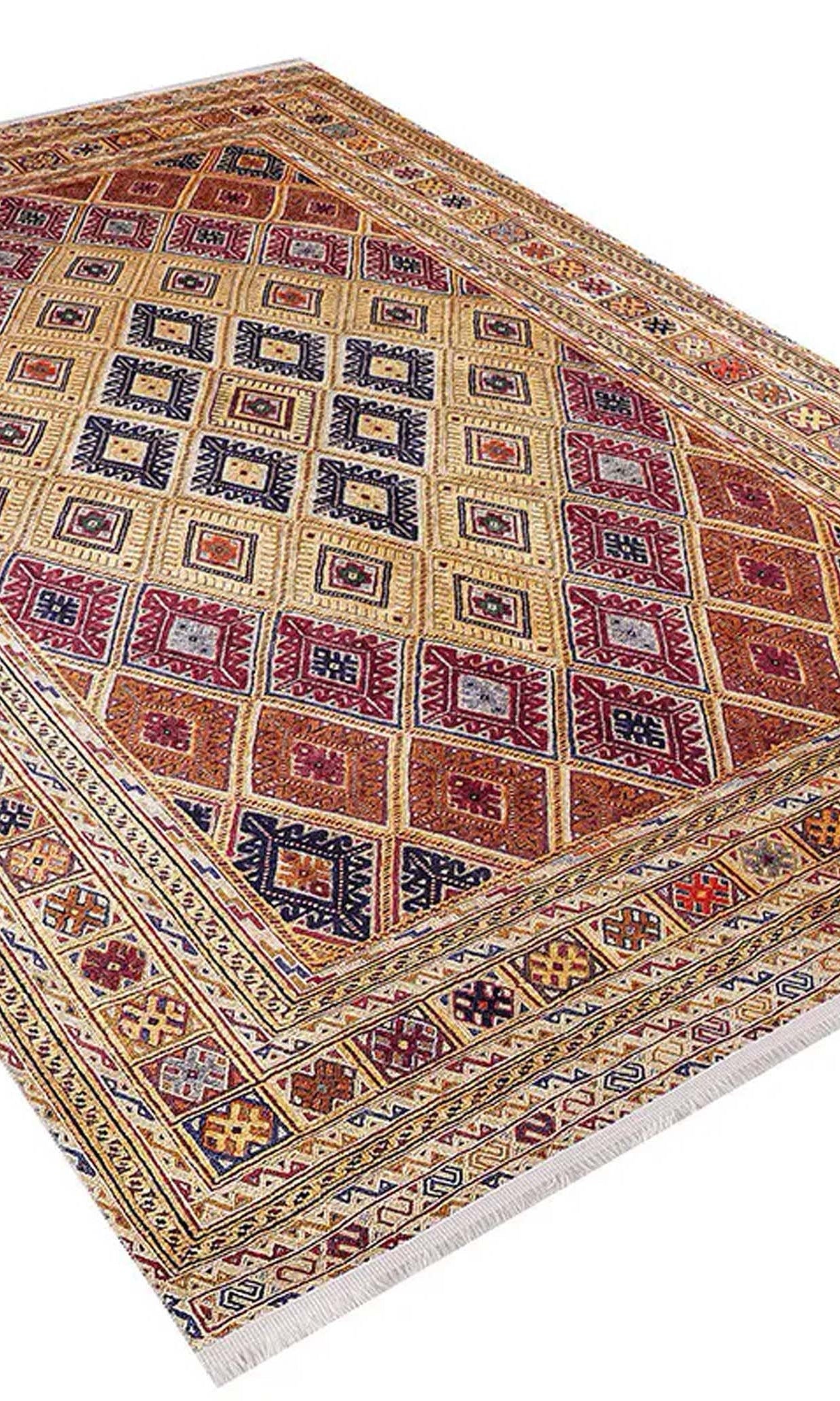 Emra Turkish Kilim Muted Orange Rug