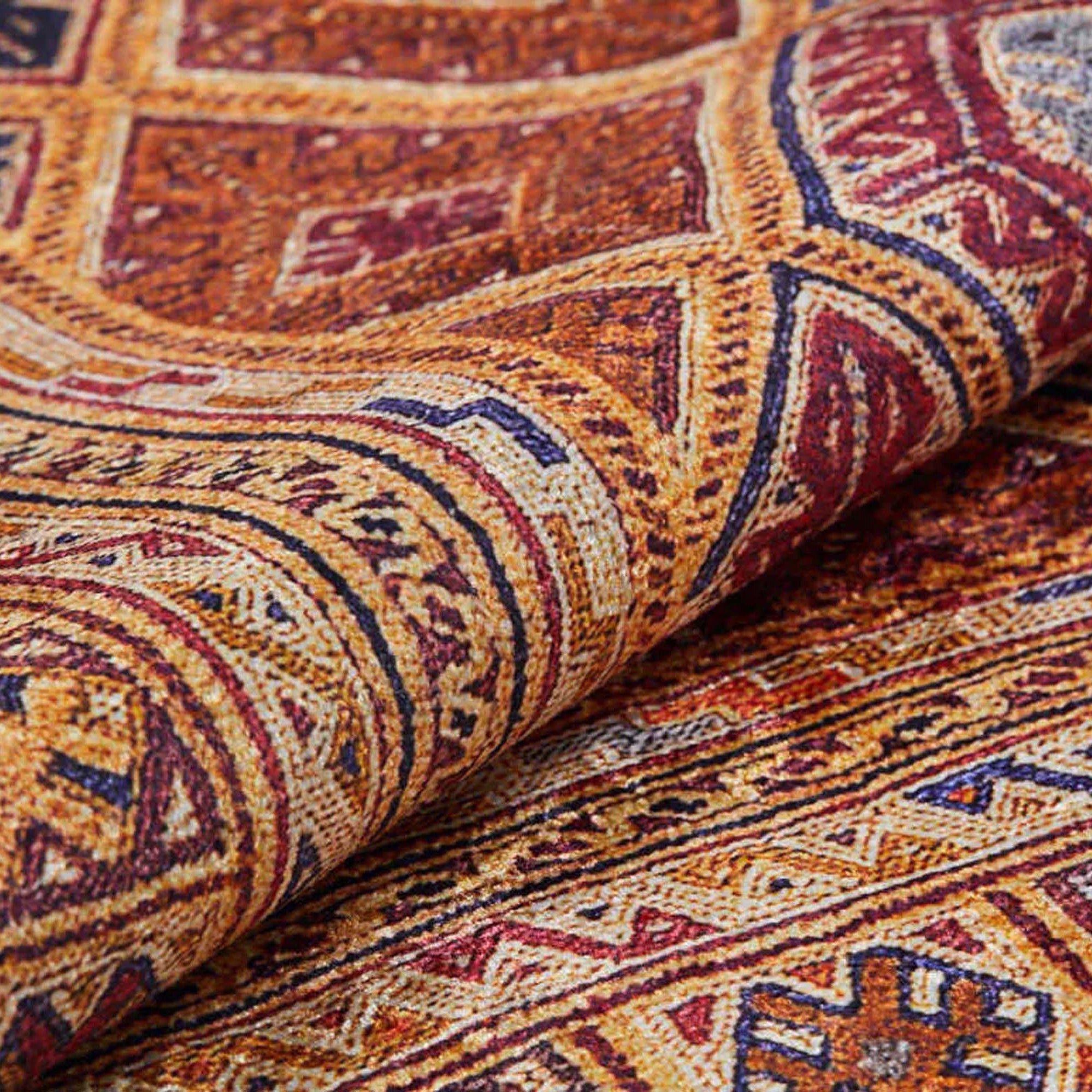 Emra Turkish Kilim Muted Orange Rug