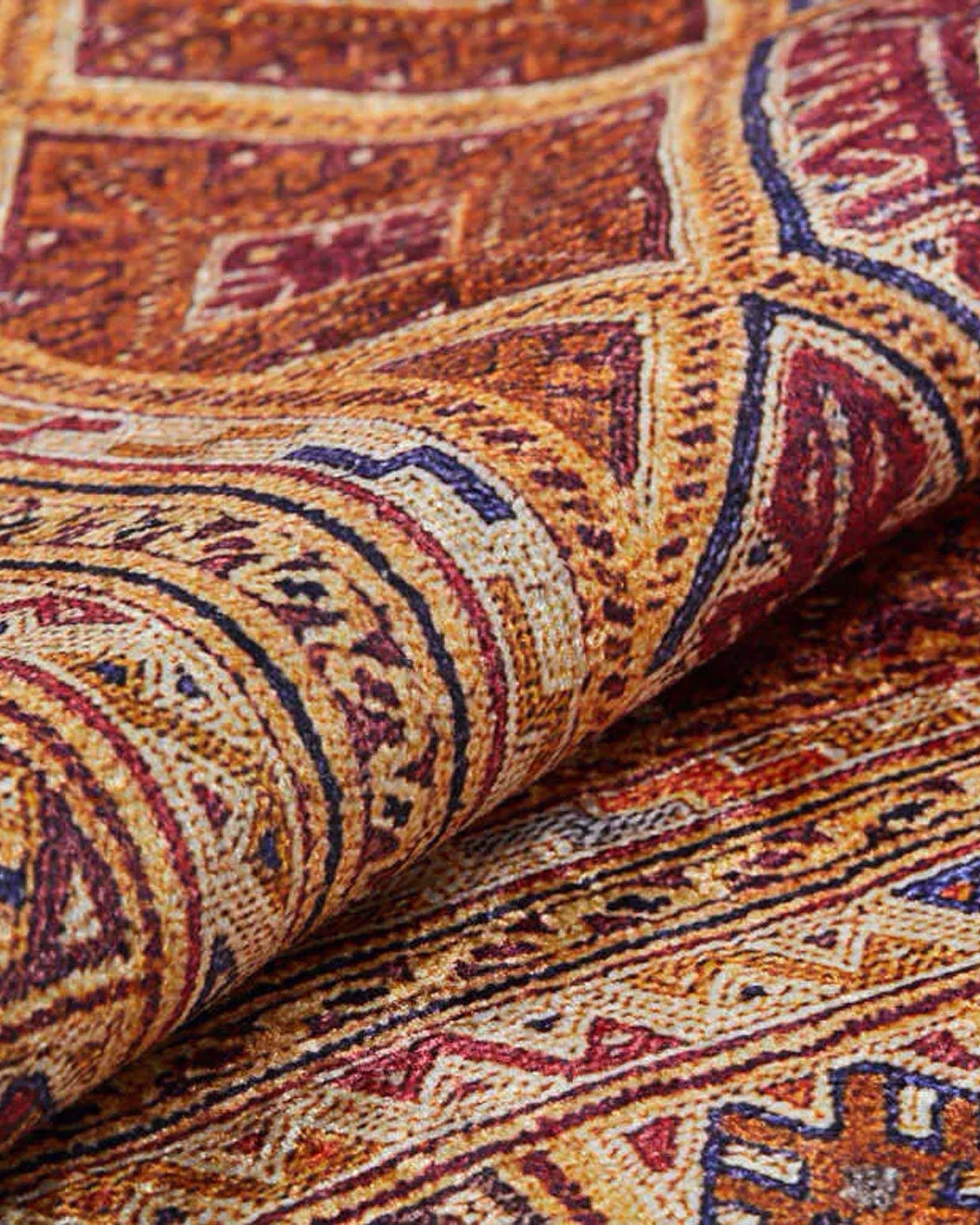 Emra Turkish Kilim Muted Orange Rug