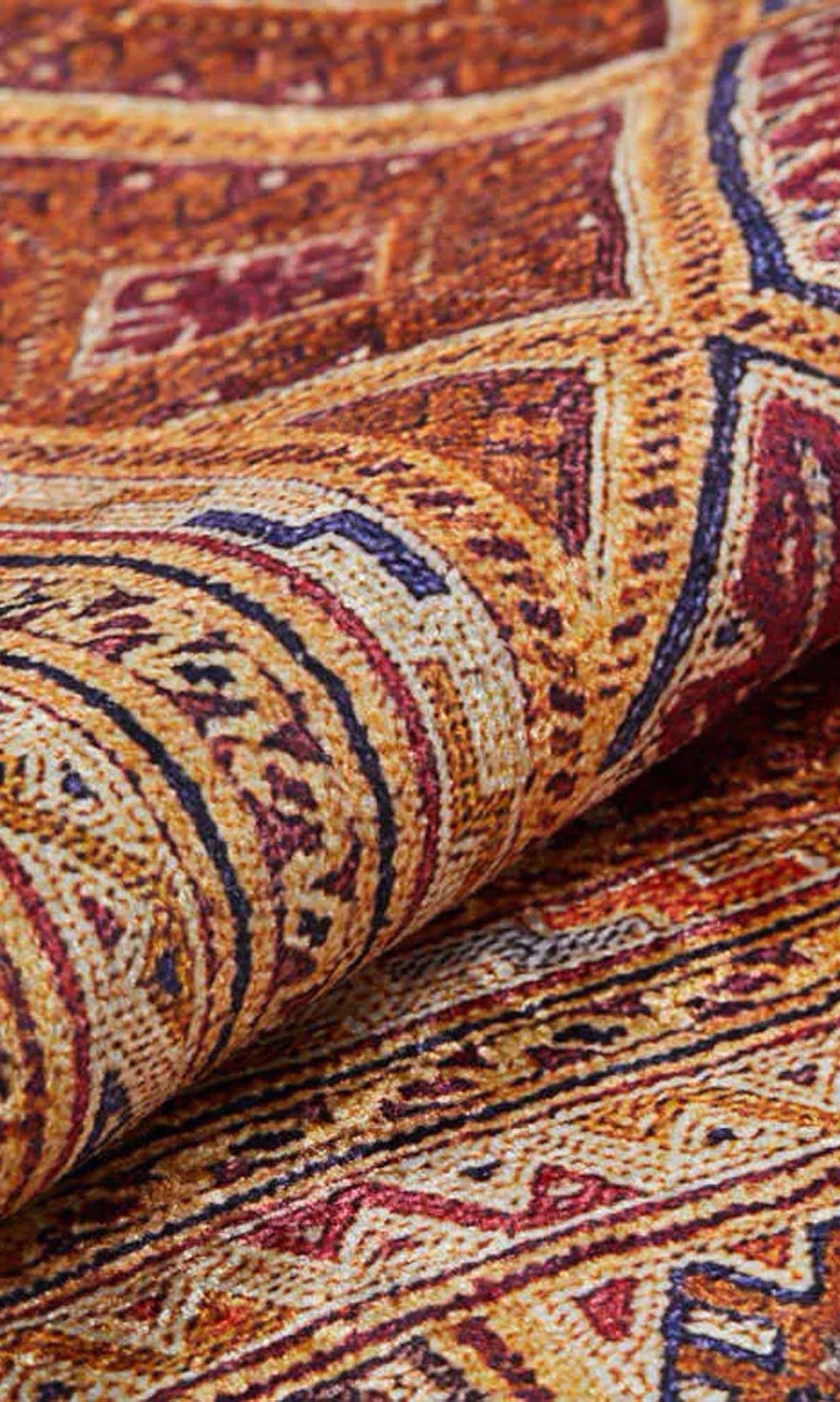 Emra Turkish Kilim Muted Orange Rug