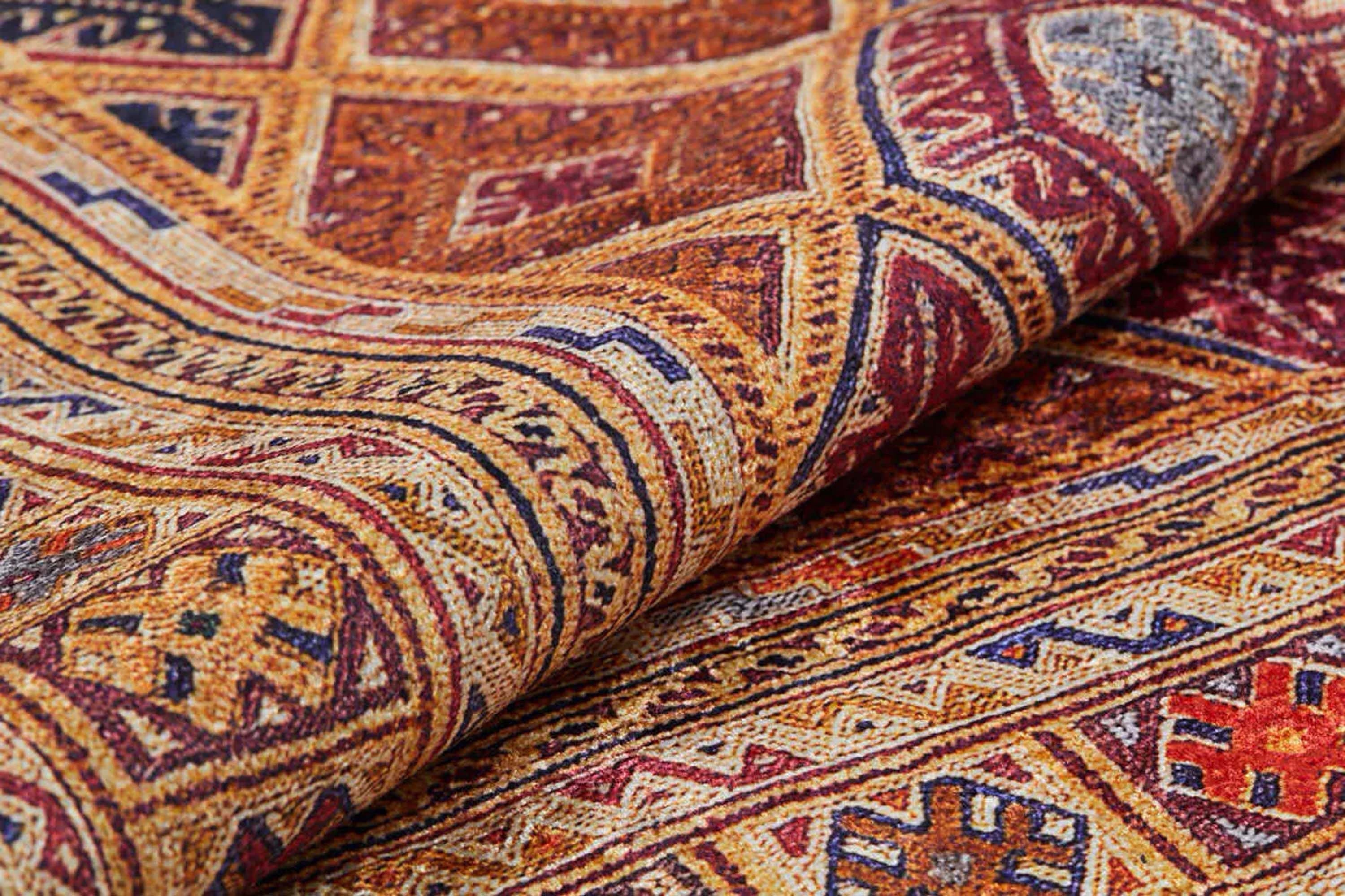 Emra Turkish Kilim Muted Orange Rug