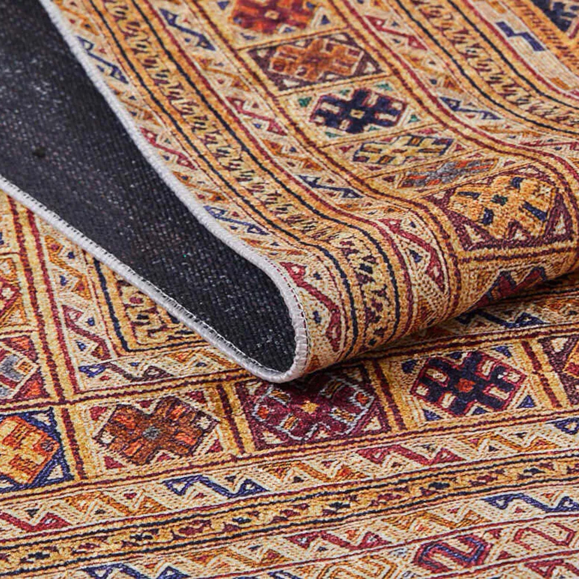 Emra Turkish Kilim Muted Orange Rug