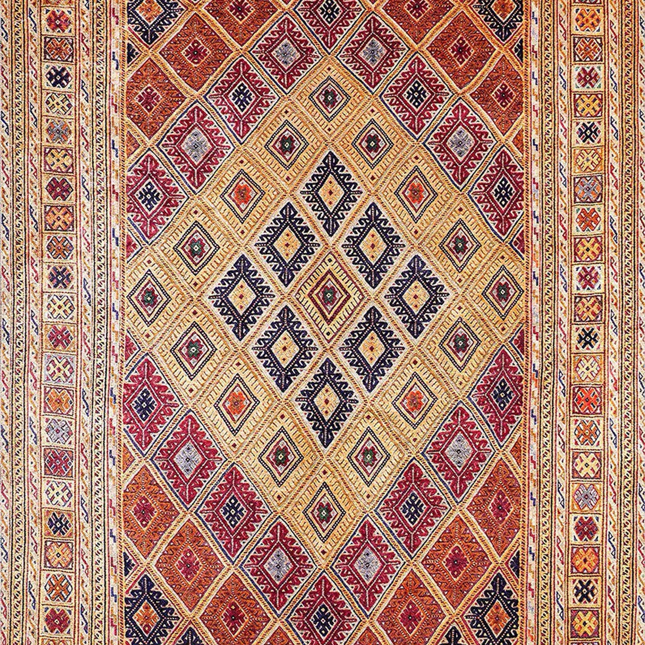 Emra Turkish Kilim Muted Orange Rug