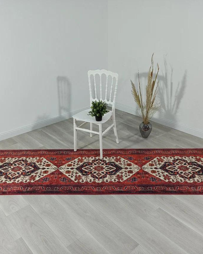 Eyma Rug Vintage Red Bokhara Rug