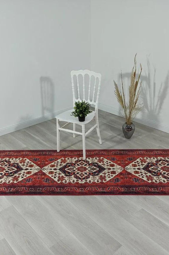 Eyma Rug Vintage Red Bokhara Rug