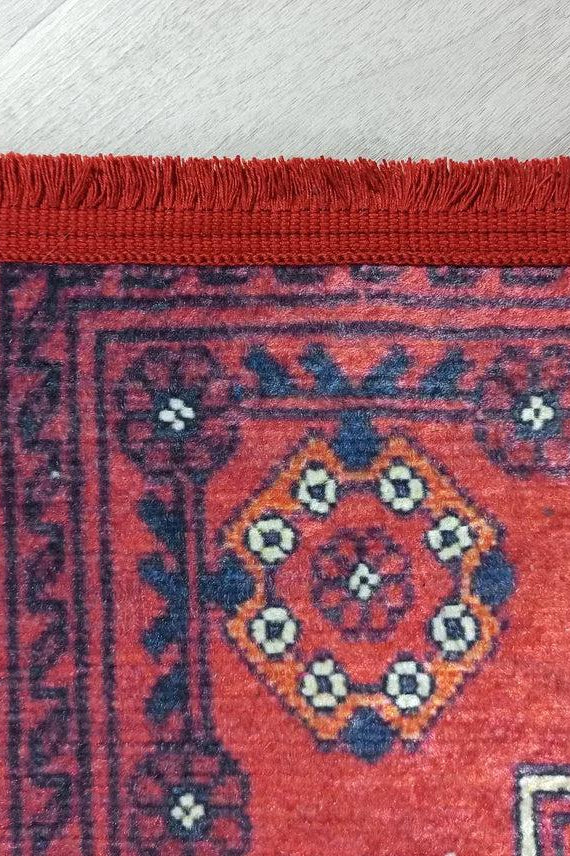 Eyma Rug Vintage Red Bokhara Rug