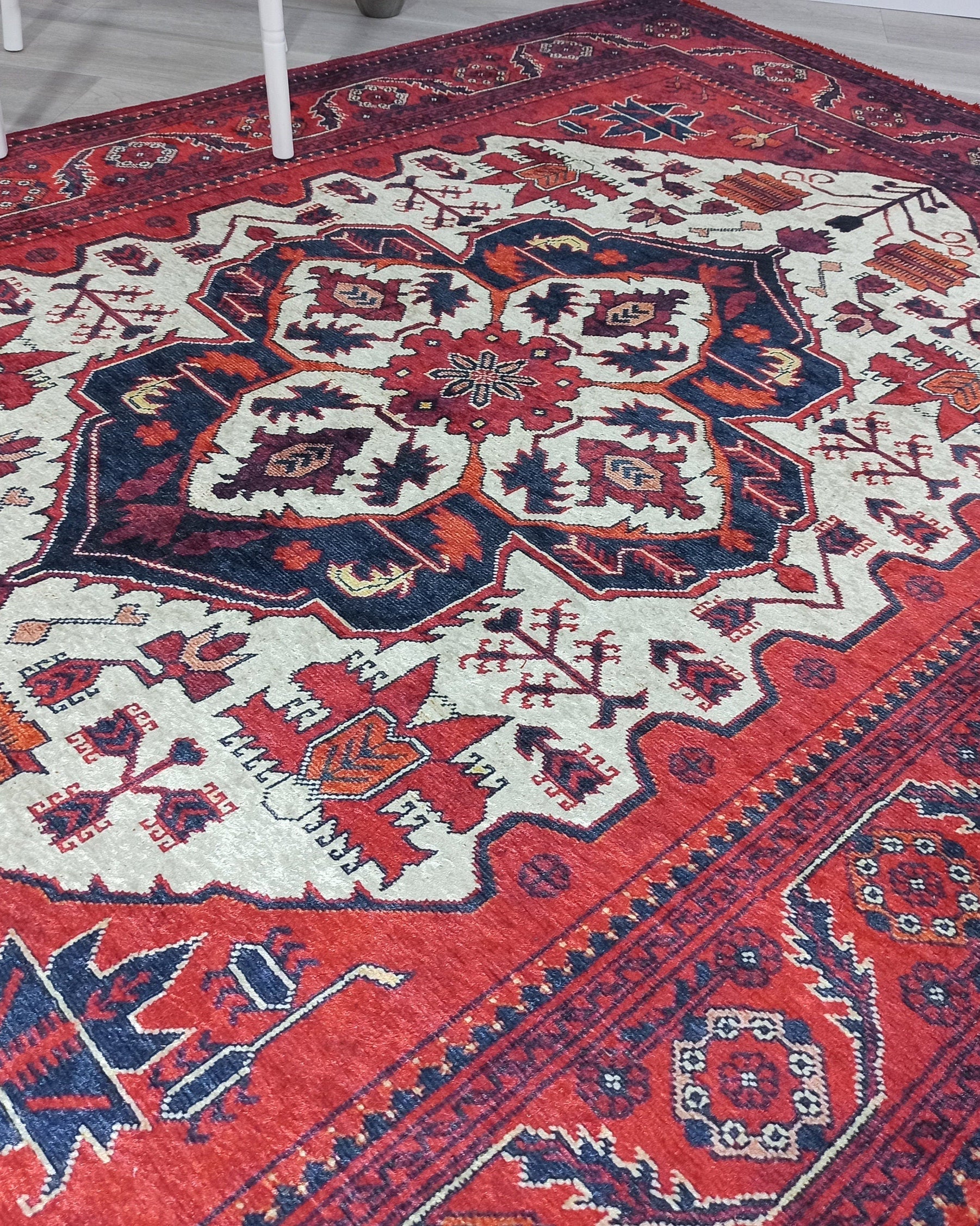 Eyma Rug Vintage Red Bokhara Rug