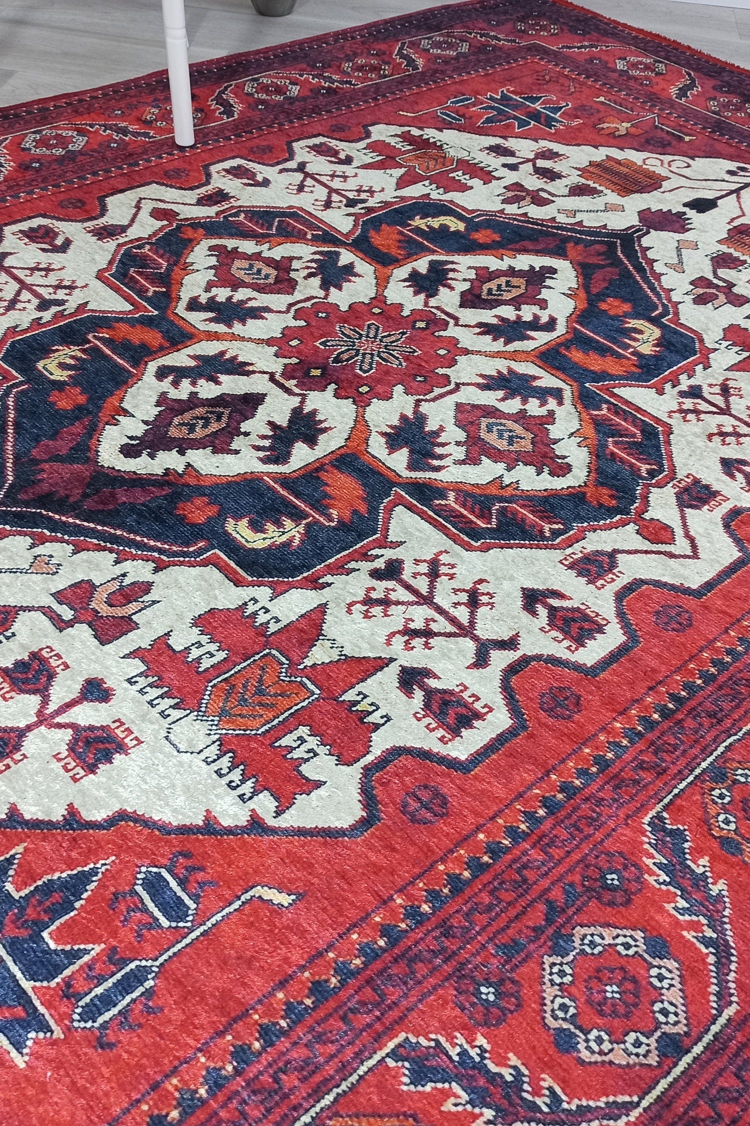 Eyma Rug Vintage Red Bokhara Rug