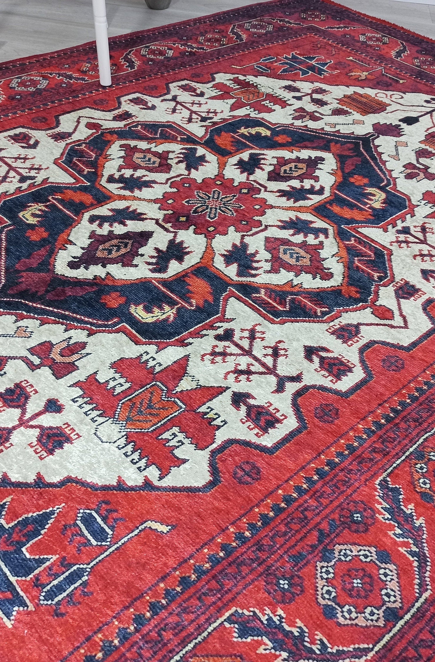 Eyma Rug Vintage Red Bokhara Rug