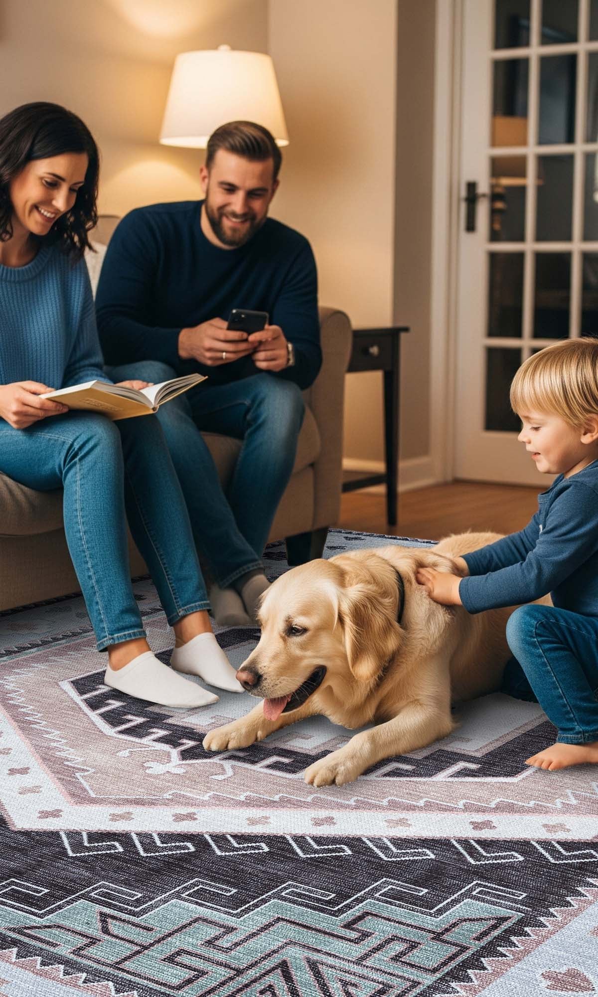 Odilia Black Gray Modern Turkish Rug