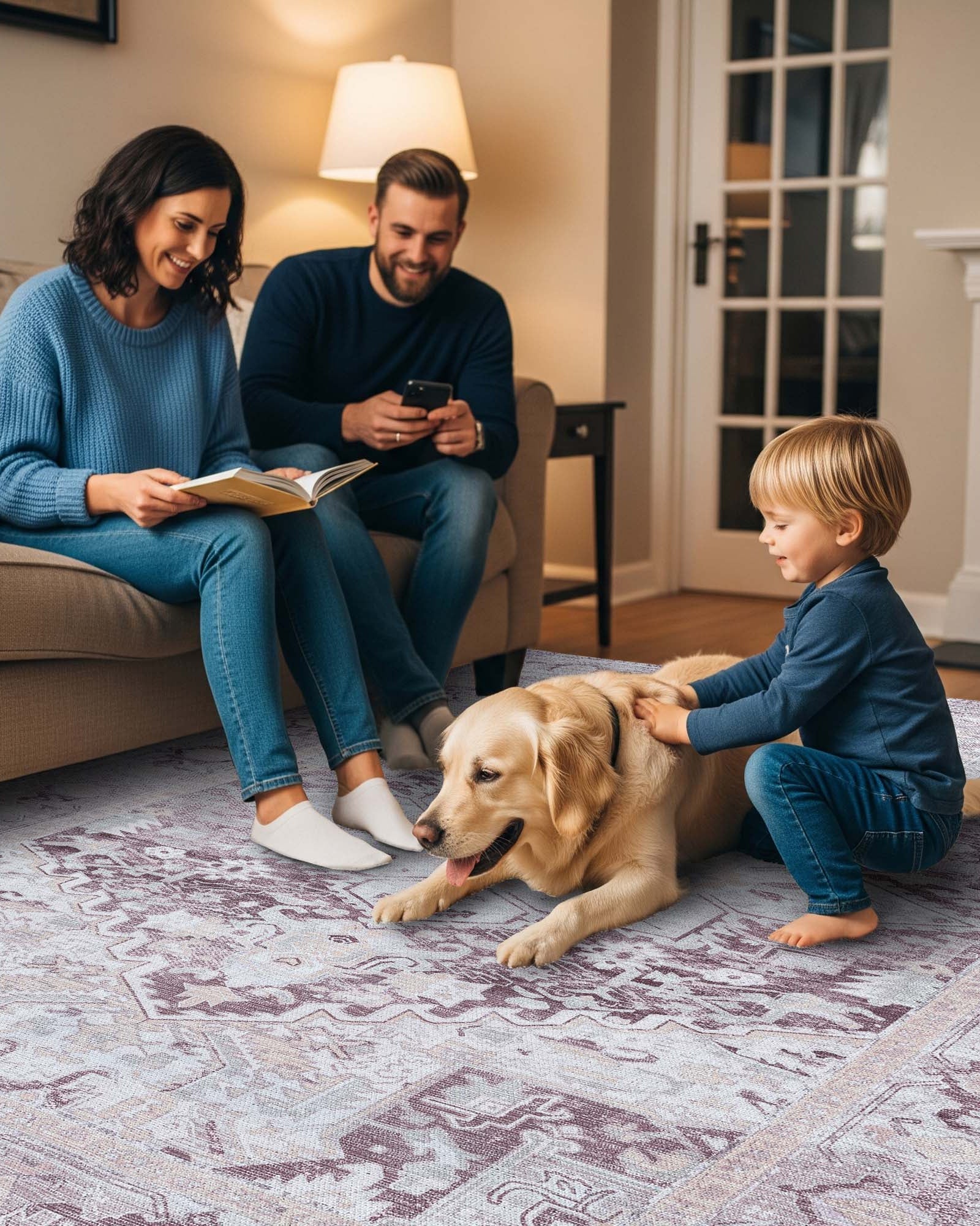 Munya Natural Pastel Modern Persian Rug