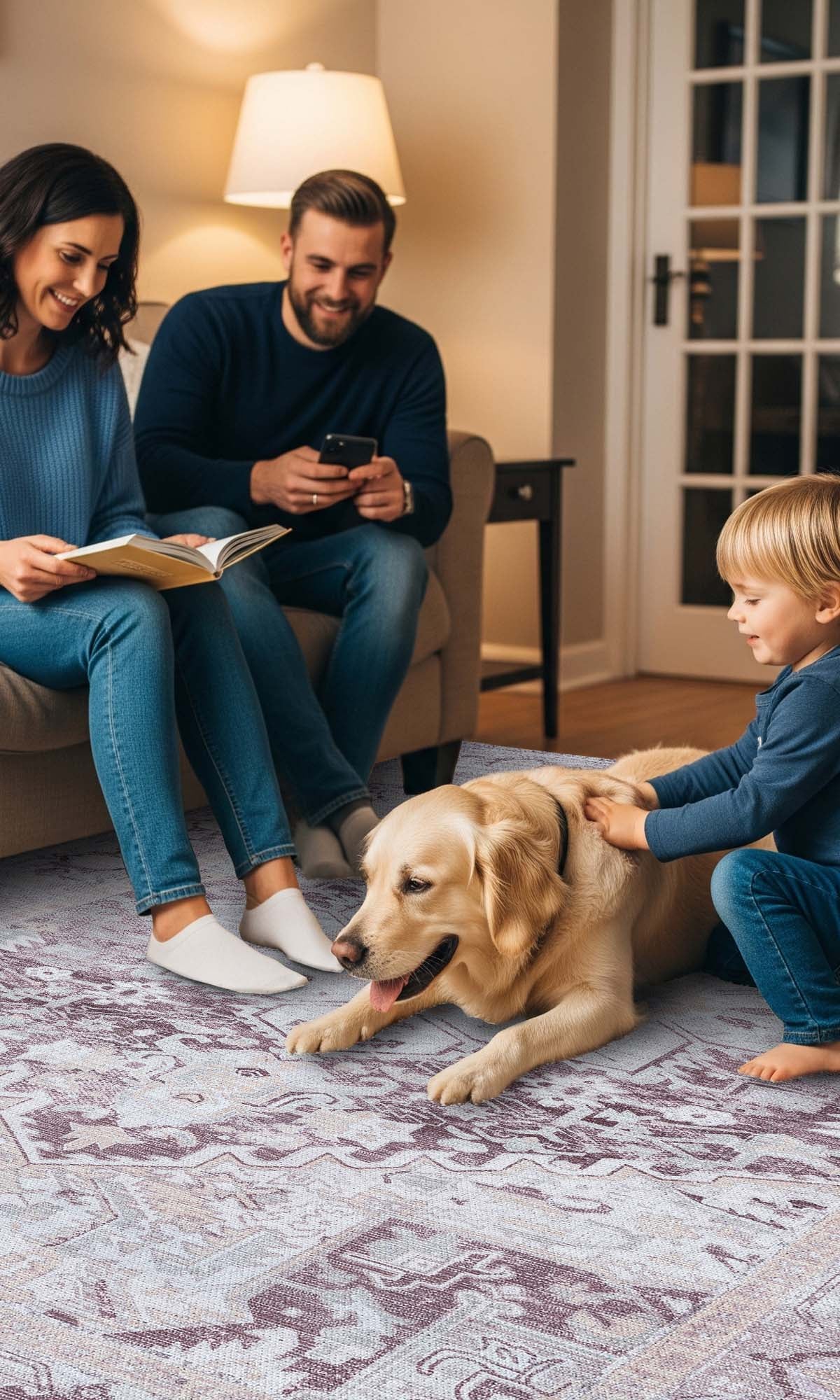 Munya Natural Pastel Modern Persian Rug