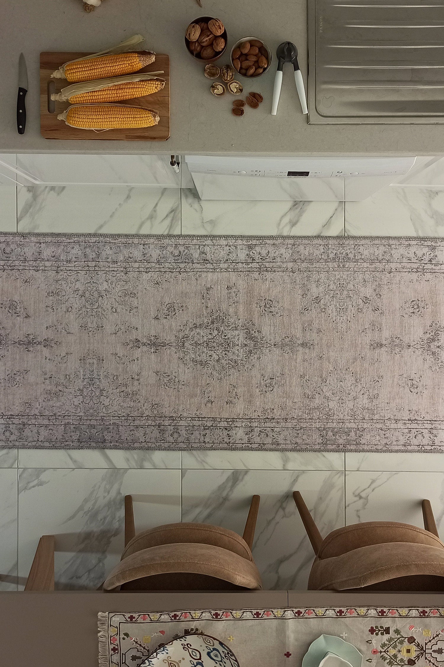 Fara Rug Turkish Neutral Faded Ivory Rug