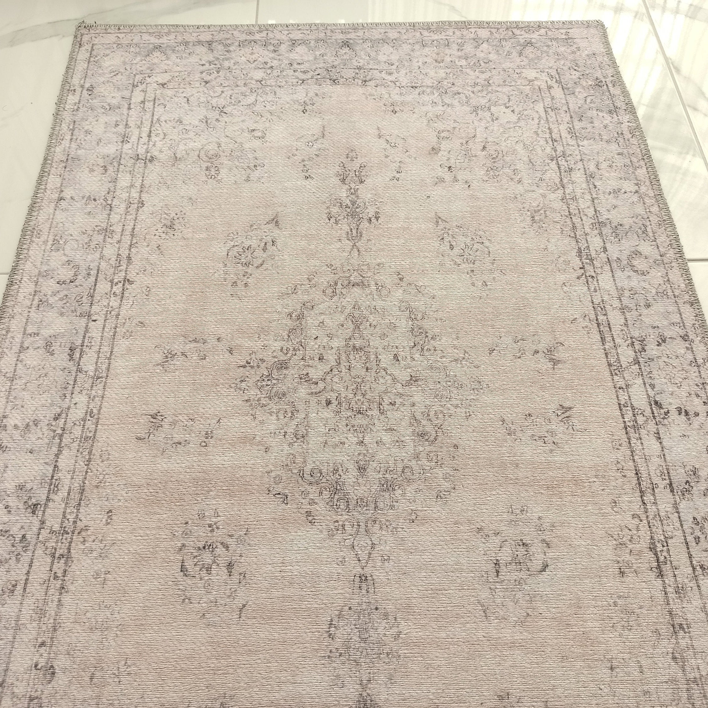 Fara Rug Turkish Neutral Faded Ivory Rug