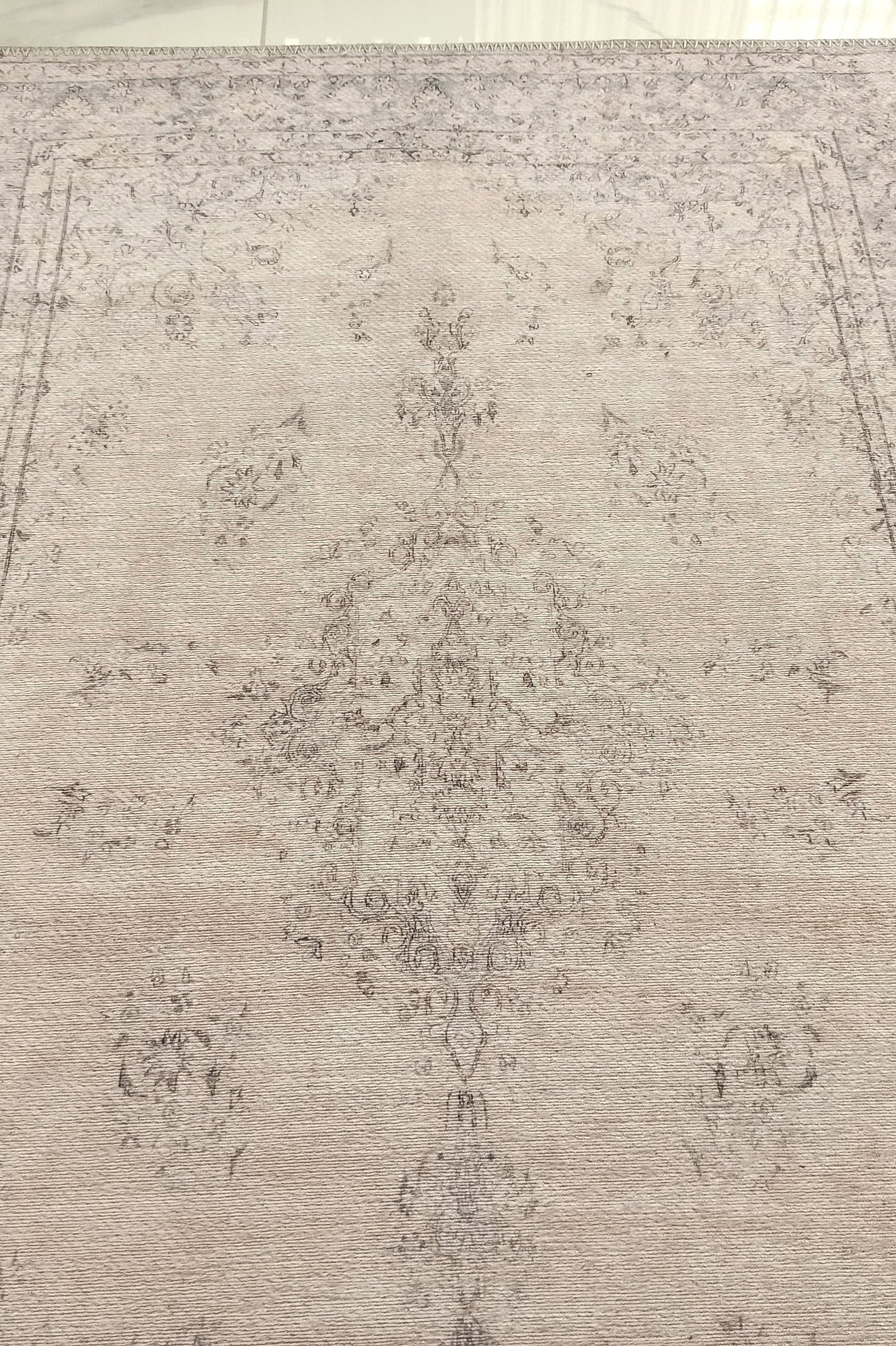 Fara Rug Turkish Neutral Faded Ivory Rug