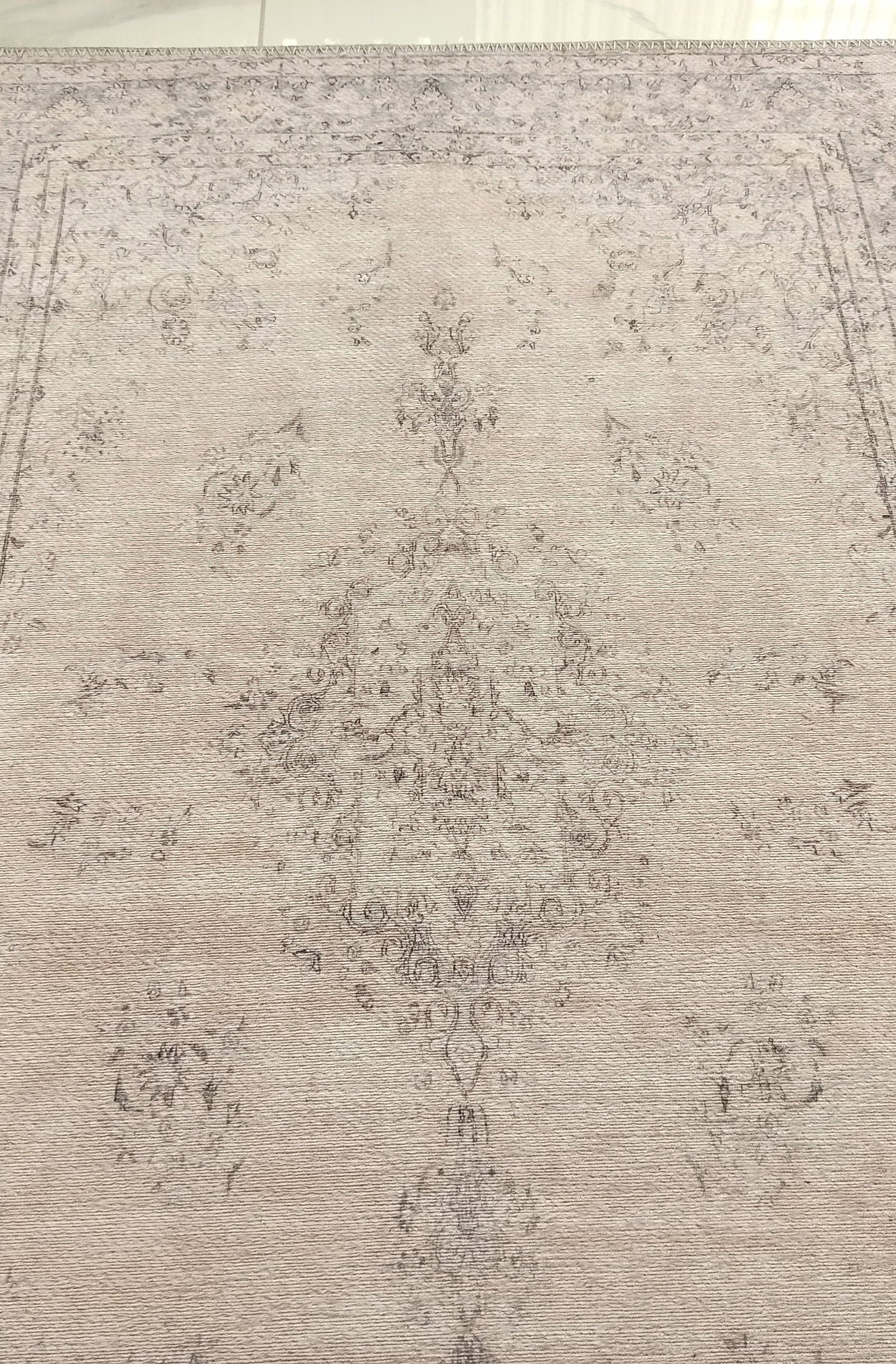 Fara Rug Turkish Neutral Faded Ivory Rug