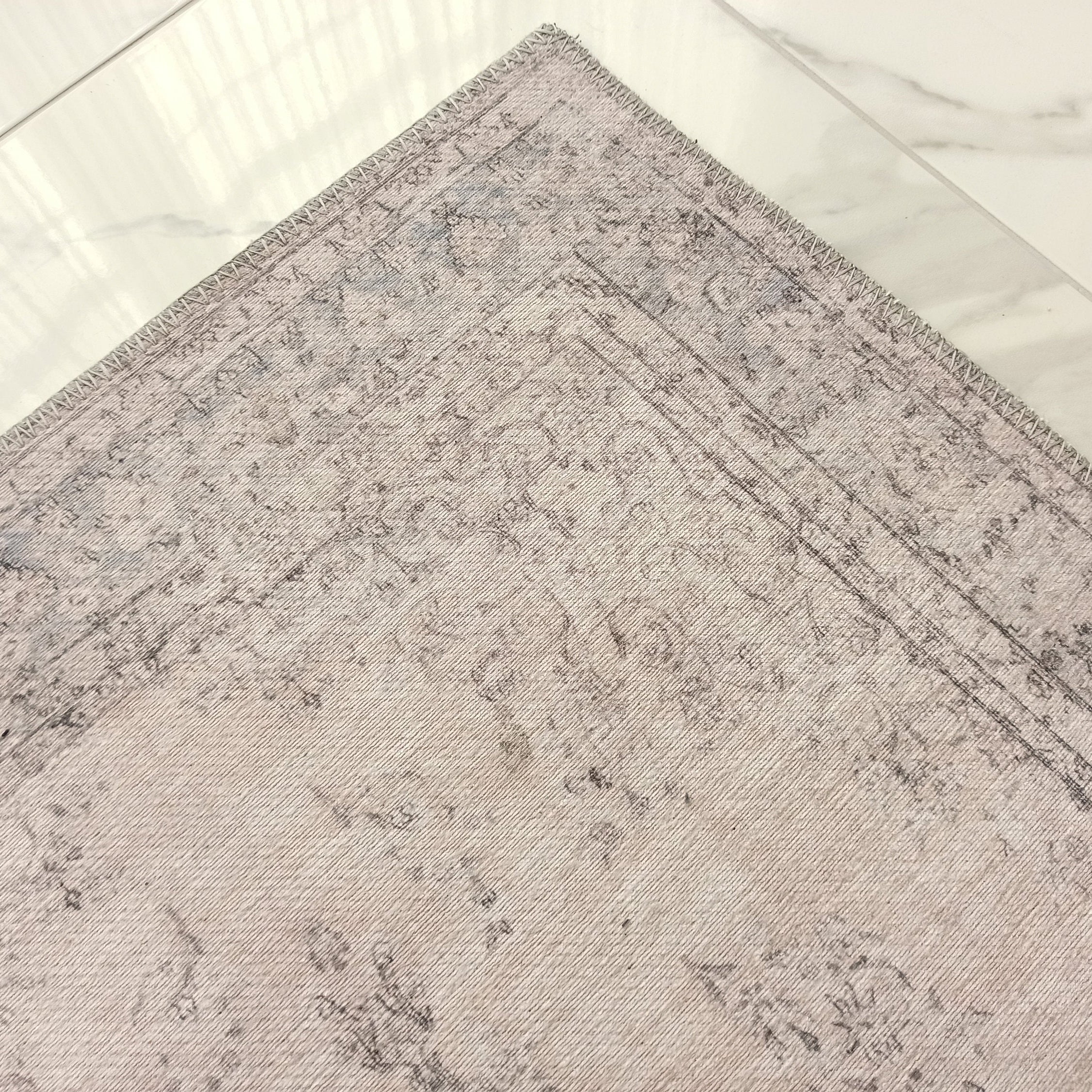 Fara Rug Turkish Neutral Faded Ivory Rug