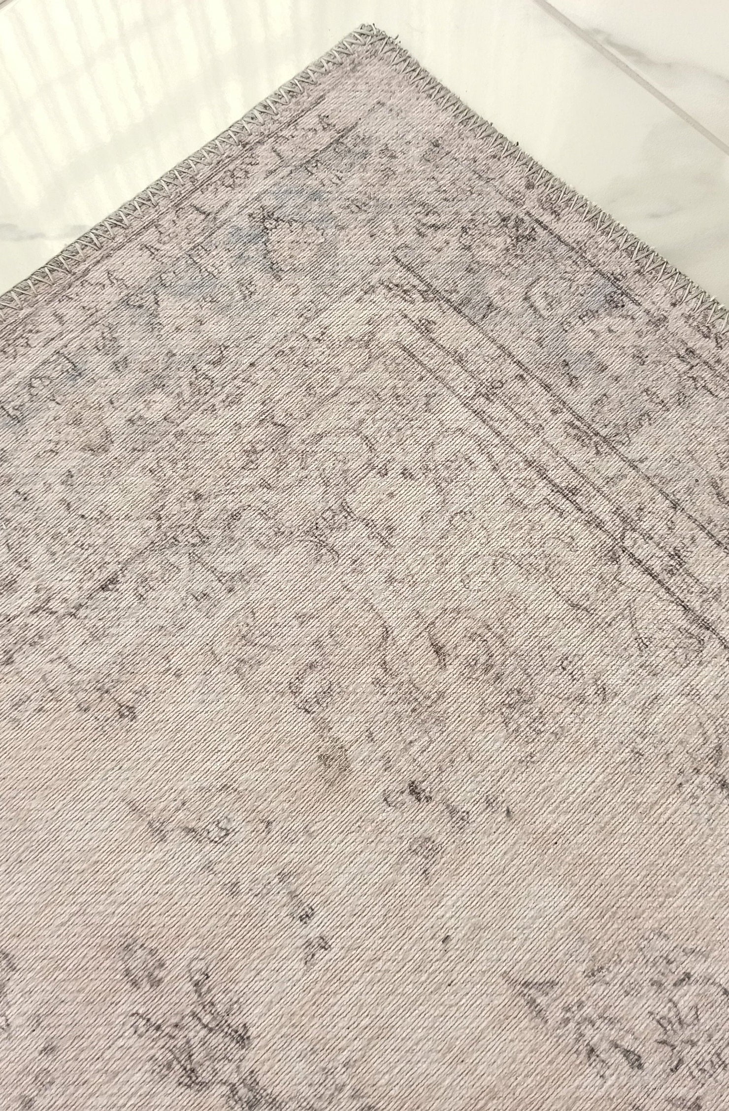 Fara Rug Turkish Neutral Faded Ivory Rug