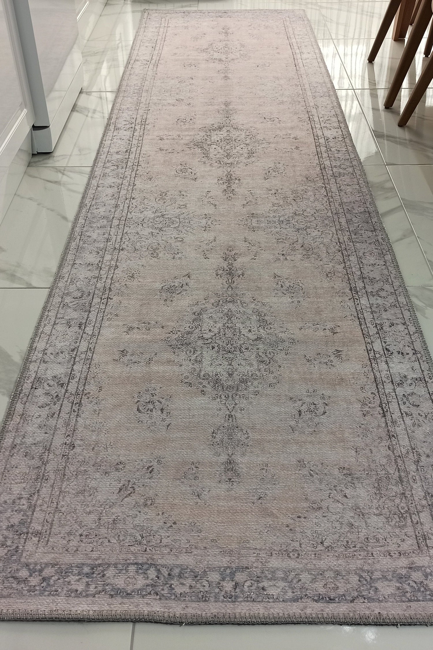 Fara Rug Turkish Neutral Faded Ivory Rug