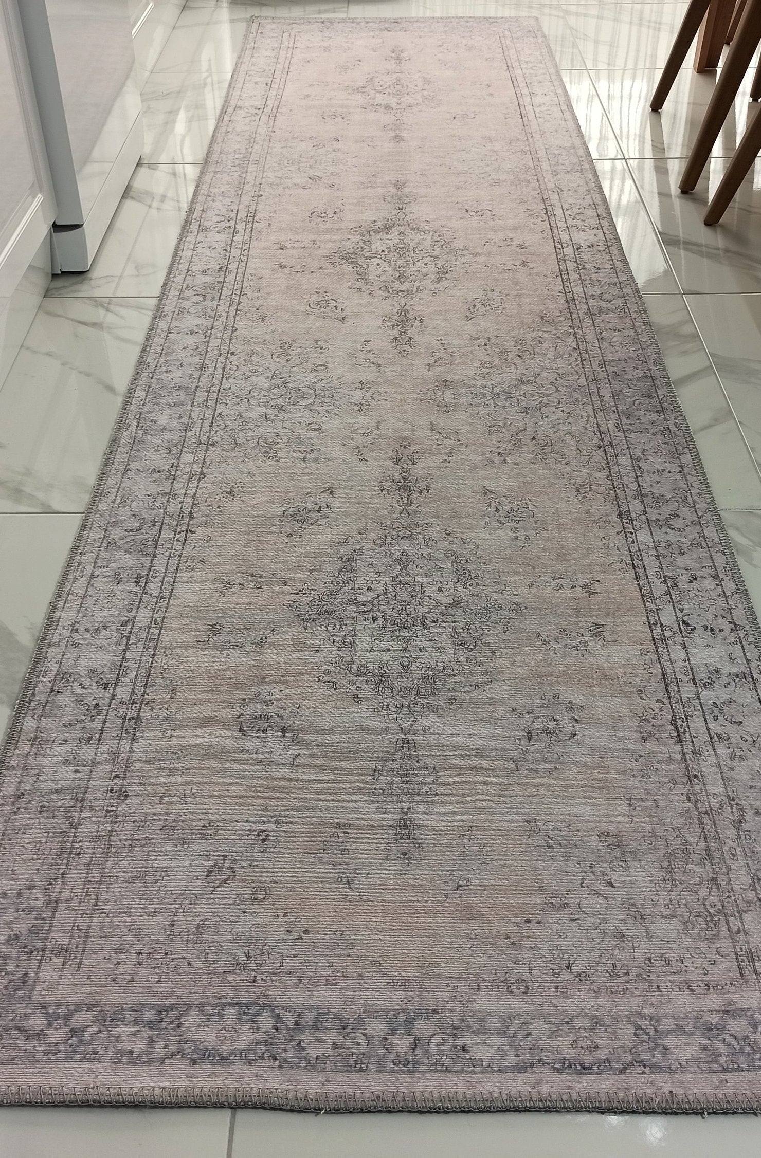 Fara Rug Turkish Neutral Faded Ivory Rug